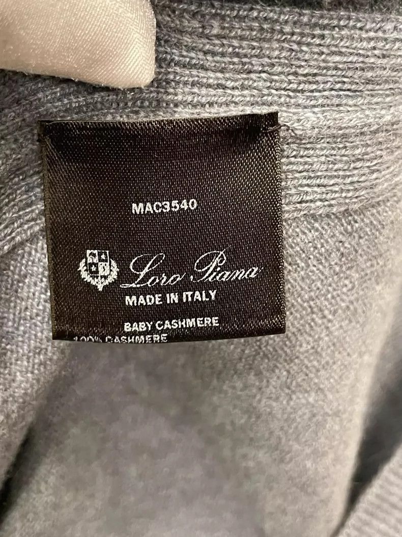 Loro Piana Loro Piana Gray Cashmere Cardigan- Size US M / EU 48-50 / 2 - 4 Thumbnail