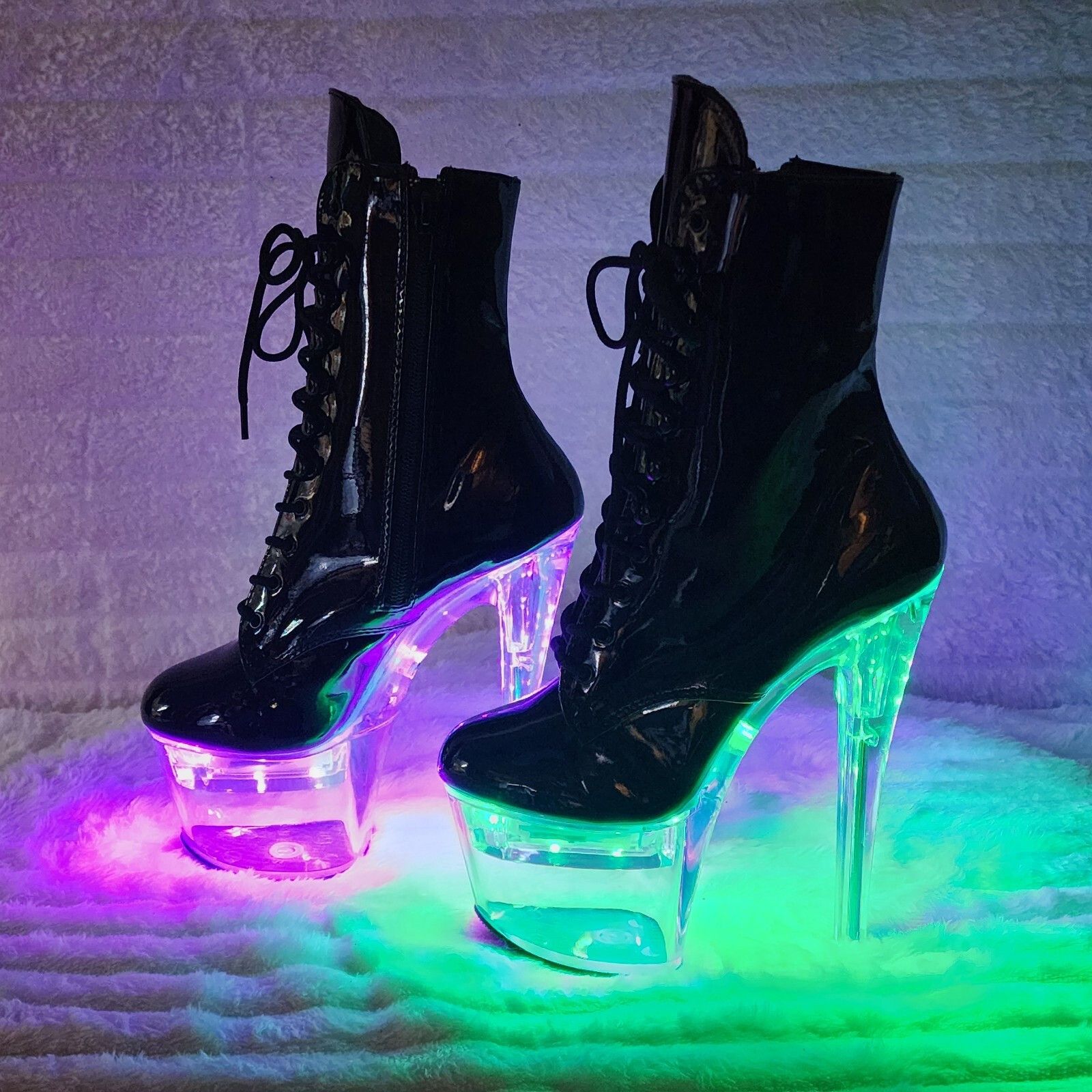 Other Flashdance 1020 Multi Color Platform Ankle Boots 7" High Hee Size US 6 / IT 36 - 5 Thumbnail