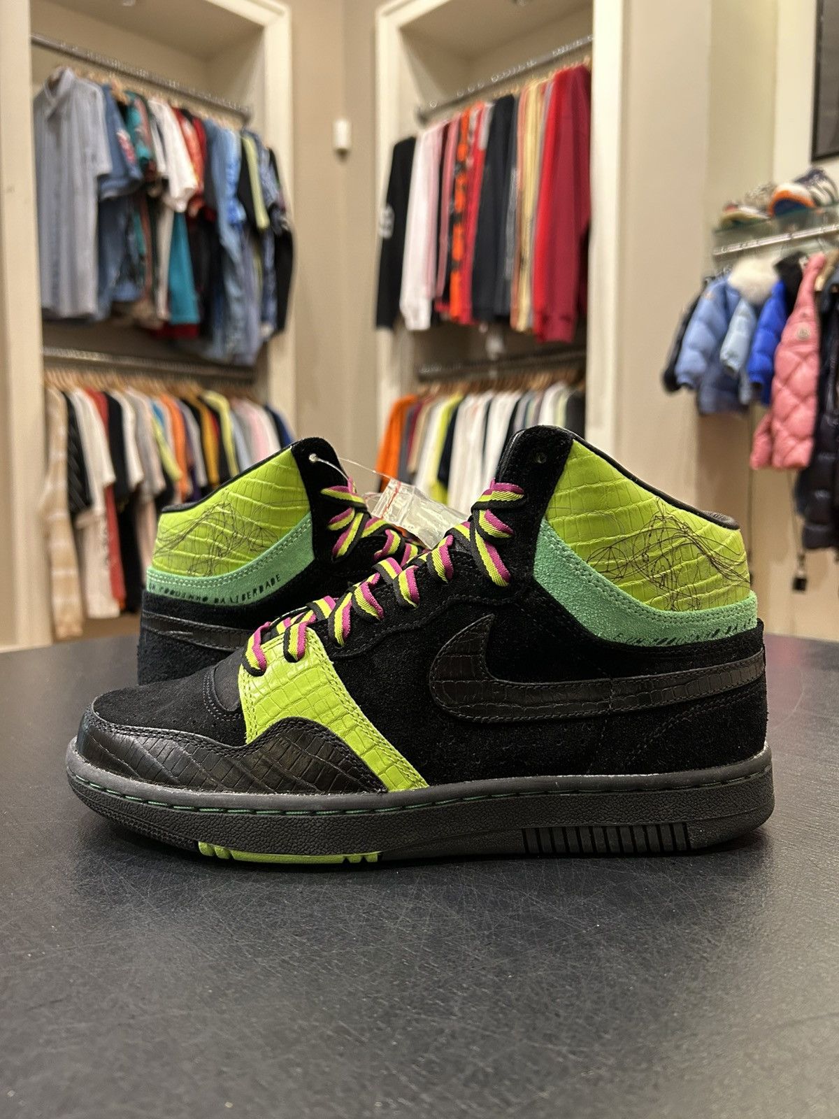 Nike Nike Court Force Hi ‘Black Green’ Size US 9 / EU 42 - 1 Thumbnail