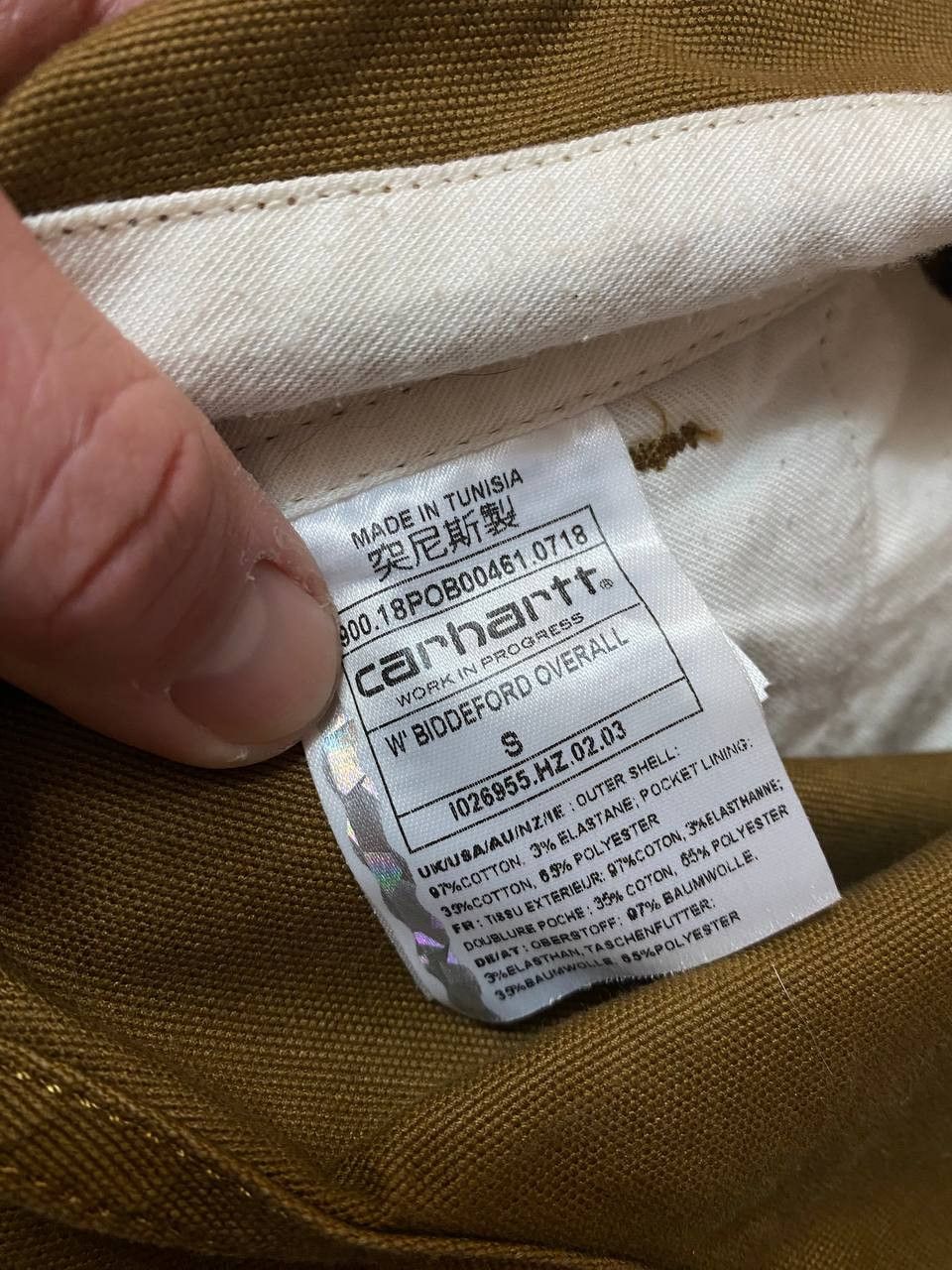 Carhartt Carhartt wip - bib overalls straight - dusty h brown rinsed Size US 32 / EU 48 - 6 Thumbnail