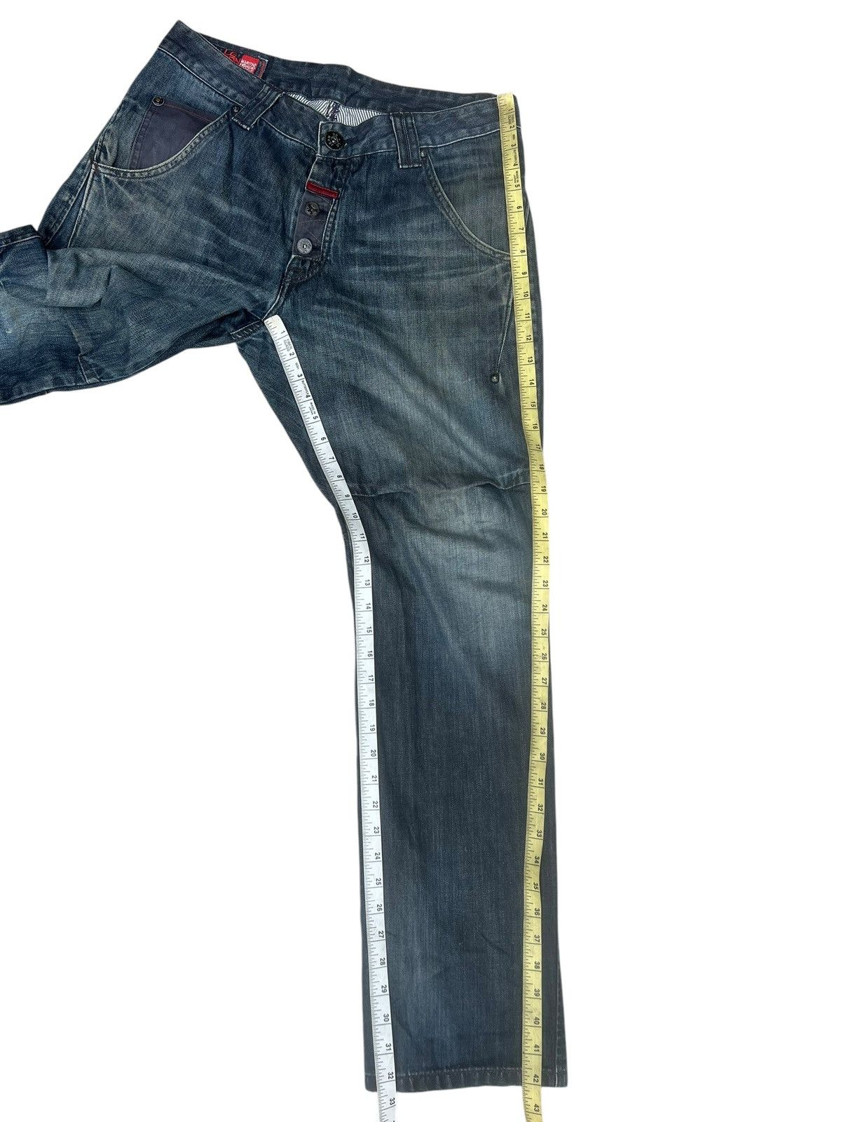 Marithe + Francois Girbaud Vintage Y2K Marithe Francois Girbaud Mud Denim Jeans Size US 32 / EU 48 - 4 Thumbnail