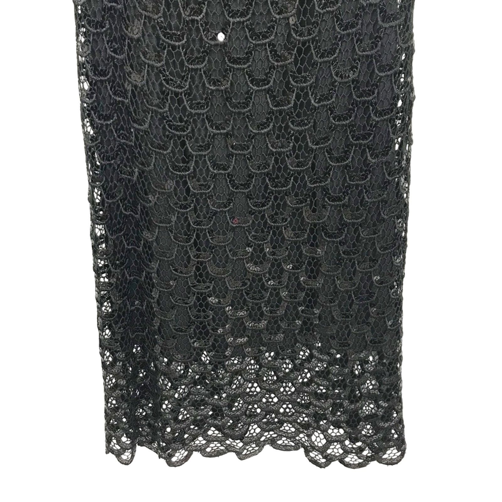 Other Eliza J Black Sequin Scaly Sleeveless Dress Sz 6 Size M / US 6-8 / IT 42-44 - 3 Thumbnail
