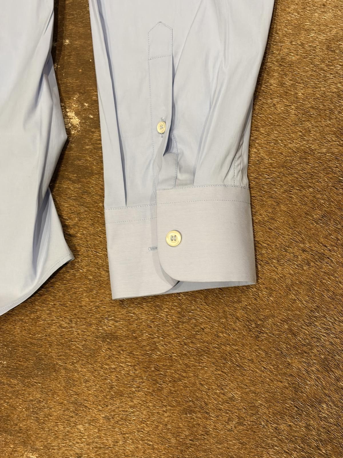 Prada Prada Milano Light Blue Cotton Dress Shirt Size US XL / EU 56 / 4 - 5 Thumbnail