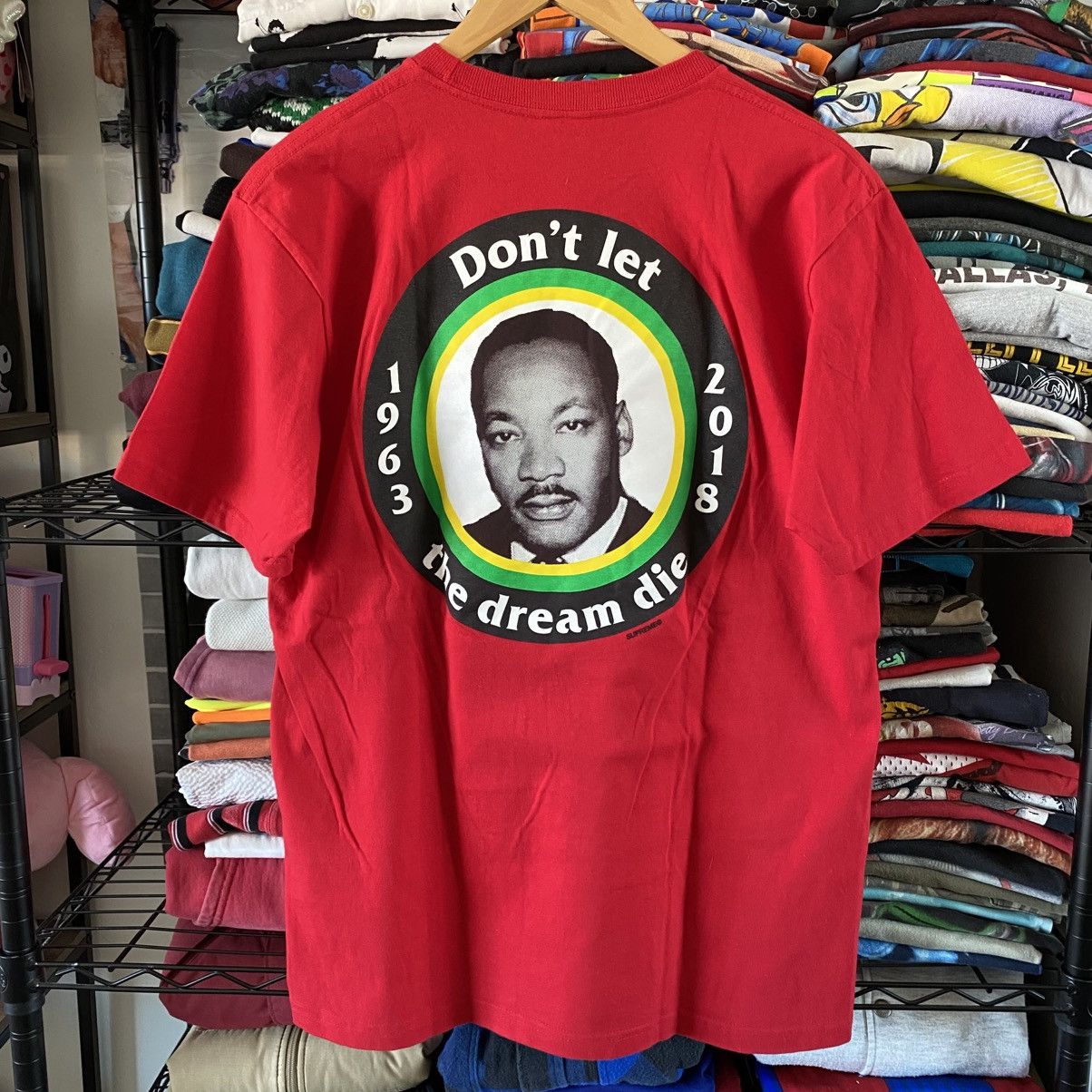 Supreme Supreme MLK I Have A Dream T-Shirt Red 2018 Size US M / EU 48-50 / 2 - 4 Thumbnail