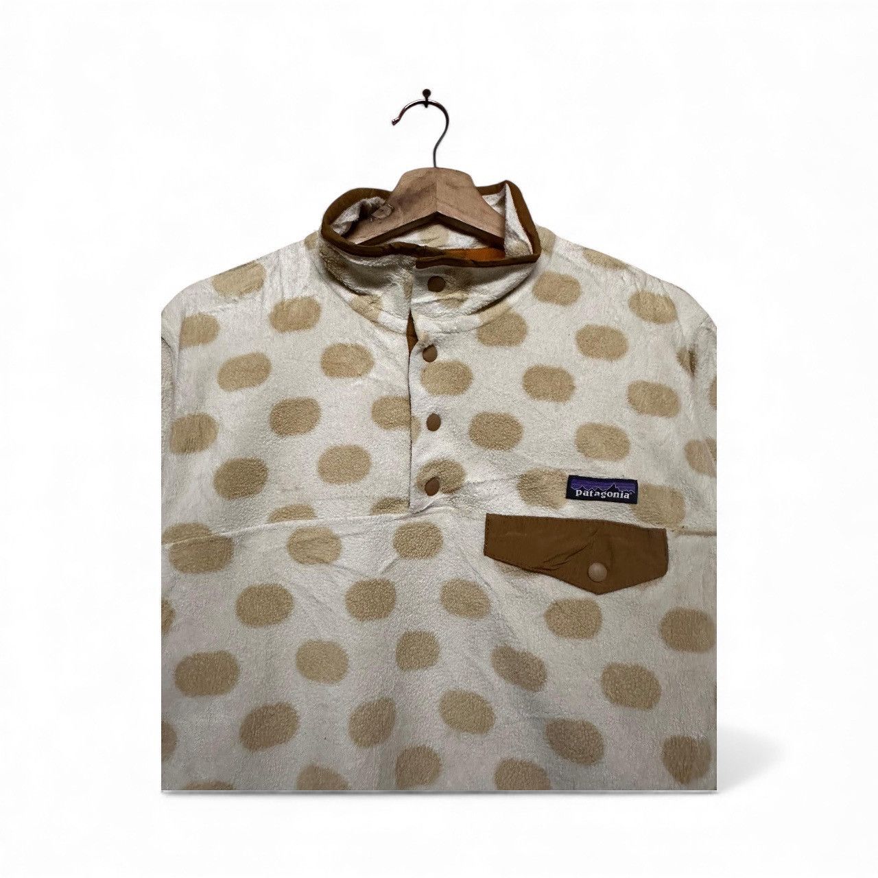 Patagonia Vtg🔥Patagonia Synchilla Polka Dot T-Snap Pullover Fleece Size M / US 6-8 / IT 42-44 - 4 Thumbnail