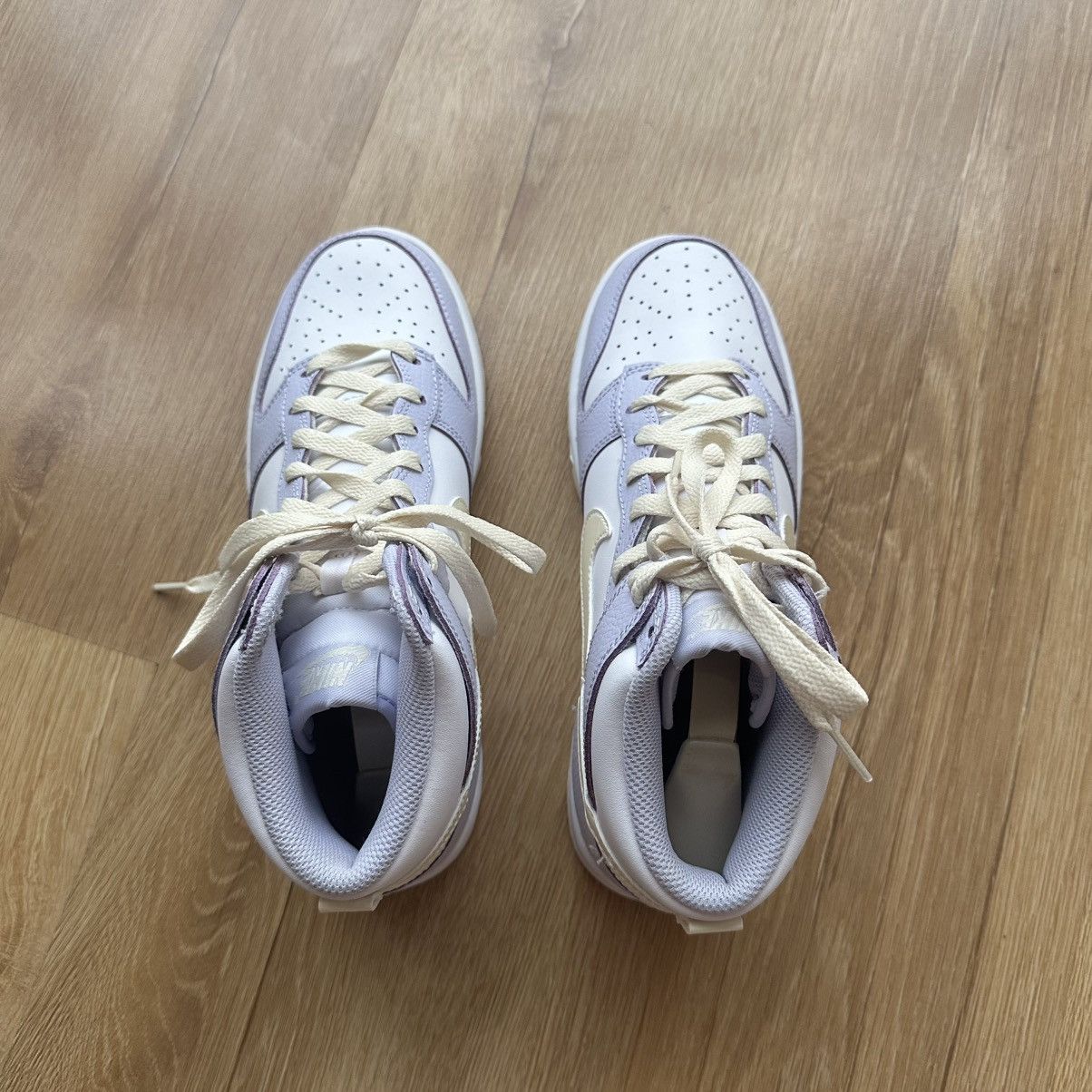 Nike Womens Nike Dunk High Coconut Milk Oxygen Purple Sneakers Size US 8.5 / IT 38.5 - 5 Thumbnail