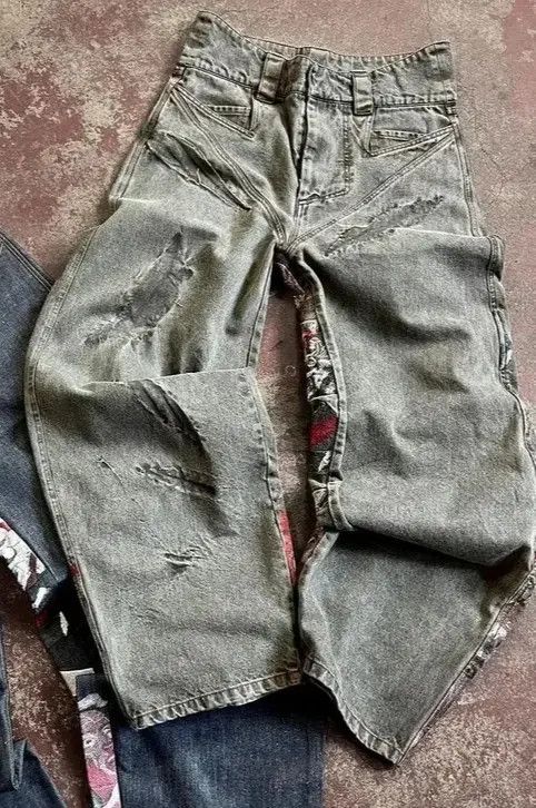 Japanese Brand Kitajima x nji #30 Baggy Wide Leg Pants Jeans Size US 31 - 6 Thumbnail