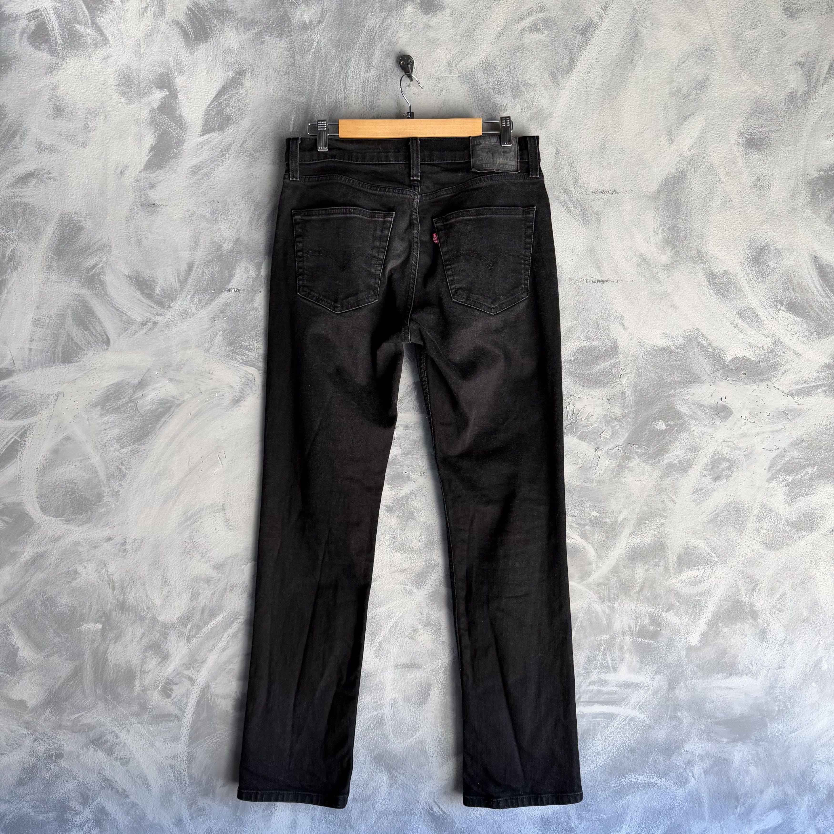 Levi's Levi's 511 Jeans Mens Black Wash Slim Straight Fit Size US 33 - 1 Thumbnail