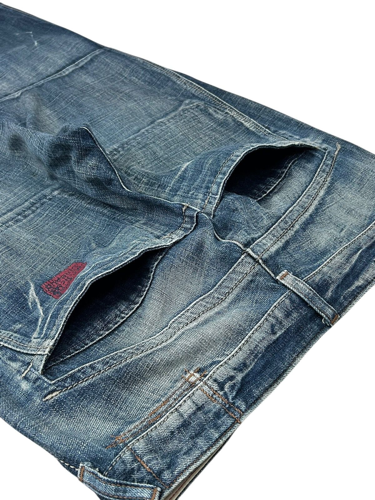 Marithe + Francois Girbaud Marithe Francois Girbaud Baggy Loose Fit Double Knee Pocket Size US 31 - 14 Thumbnail