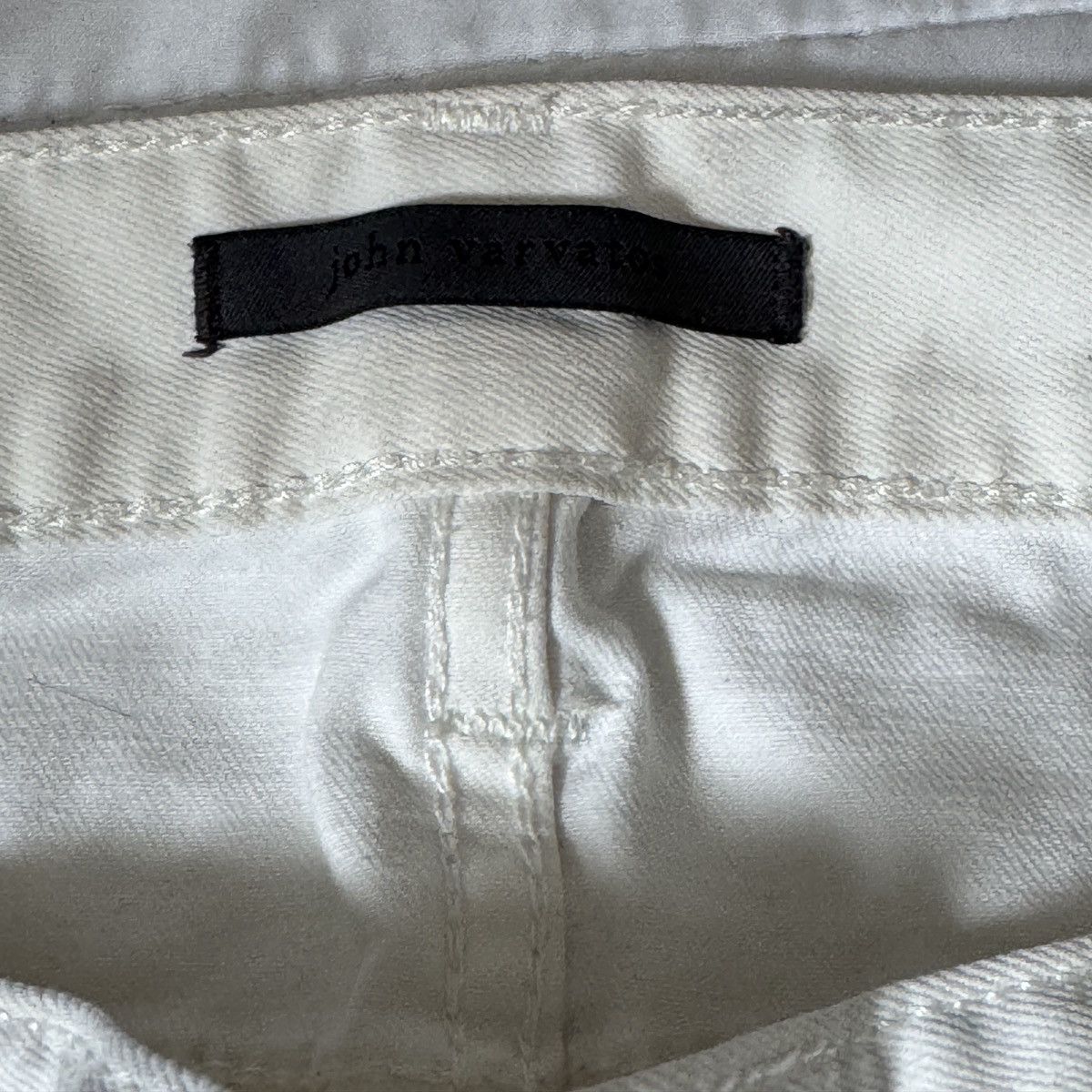 John Varvatos John Varvatos White Denim Jeans Size US 29 - 8 Thumbnail