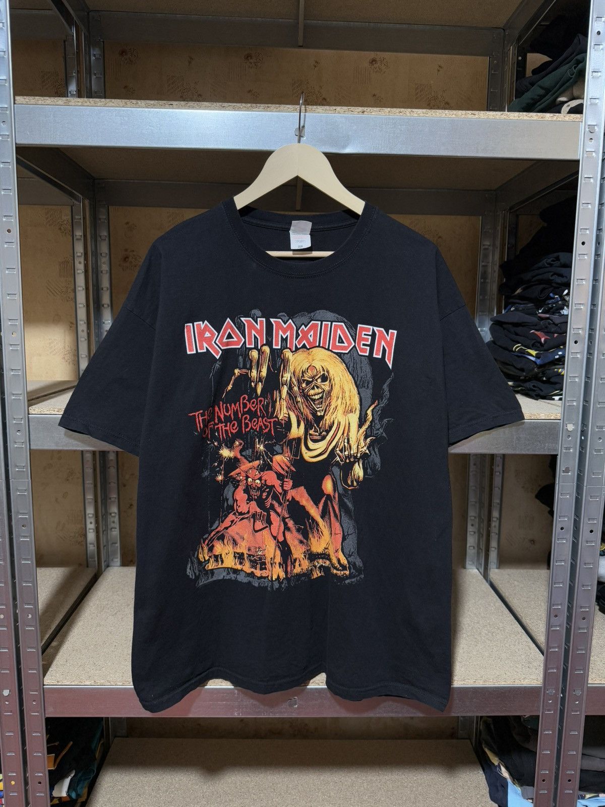 Band Tees × Iron Maiden Vintage 2019 Iron Maiden The Number Of The Beast T-Shirt Size US XXL / EU 58 / 5 - 1 Thumbnail