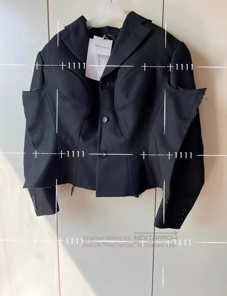 Comme des Garcons Comme des Garcons Patched polyester long-sleeve jacket Size XS / US 0-2 / IT 36-38 - 3 Thumbnail