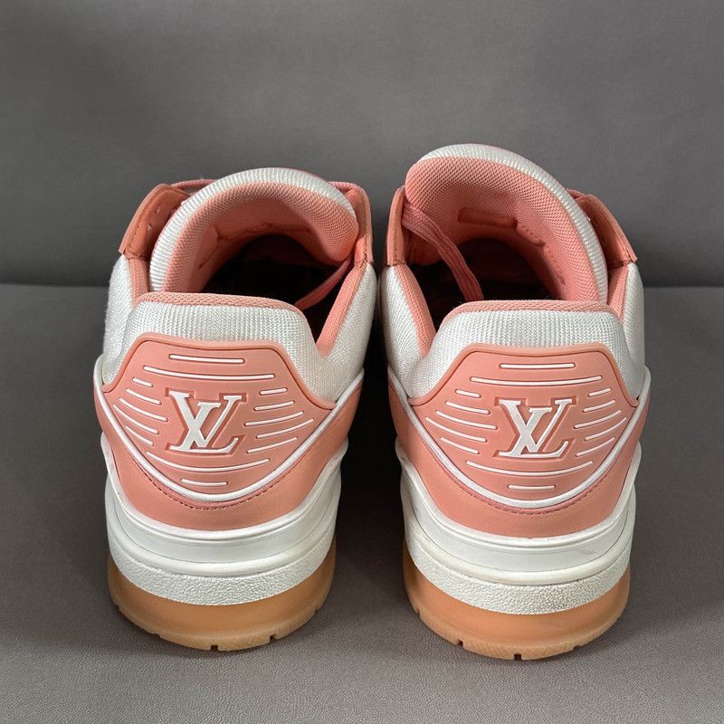 Louis Vuitton Louis Vuitton Trainer Leather Sneakers in Peach -2508 Size US 8 / EU 41 - 3 Thumbnail