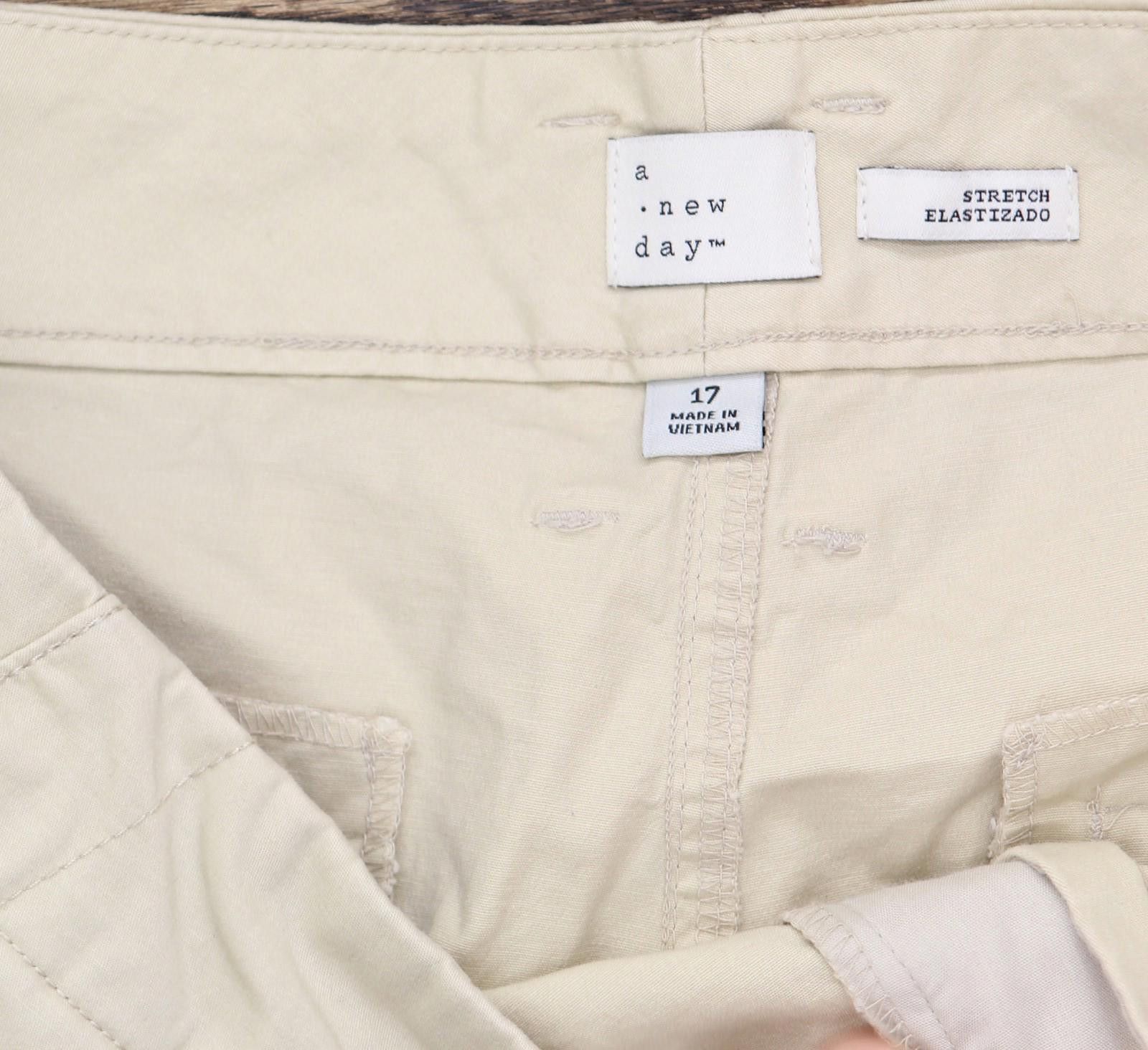 Designer Nwt A New Day Womens Ankle Chino Pants 89476958 Tan Brown 17 Size 30" / US 8 / IT 44 - 6 Thumbnail