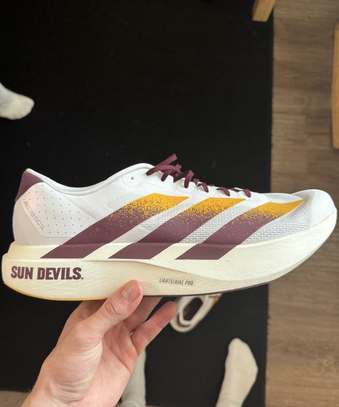 Other ARIZONA ST SUN DEVILS ADIZERO EVO SL SHOES Size US 14 / EU 47 - 6 Thumbnail