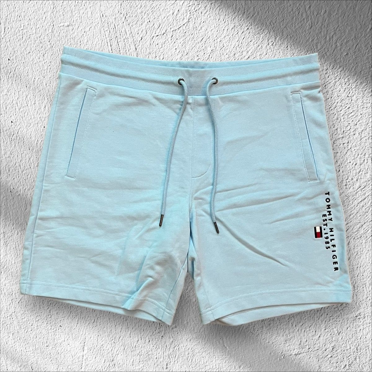 Tommy Hilfiger Tommy Hilfiger Baby Blue Cotton Shorts — Large Size US 36 / EU 52 - 1 Thumbnail