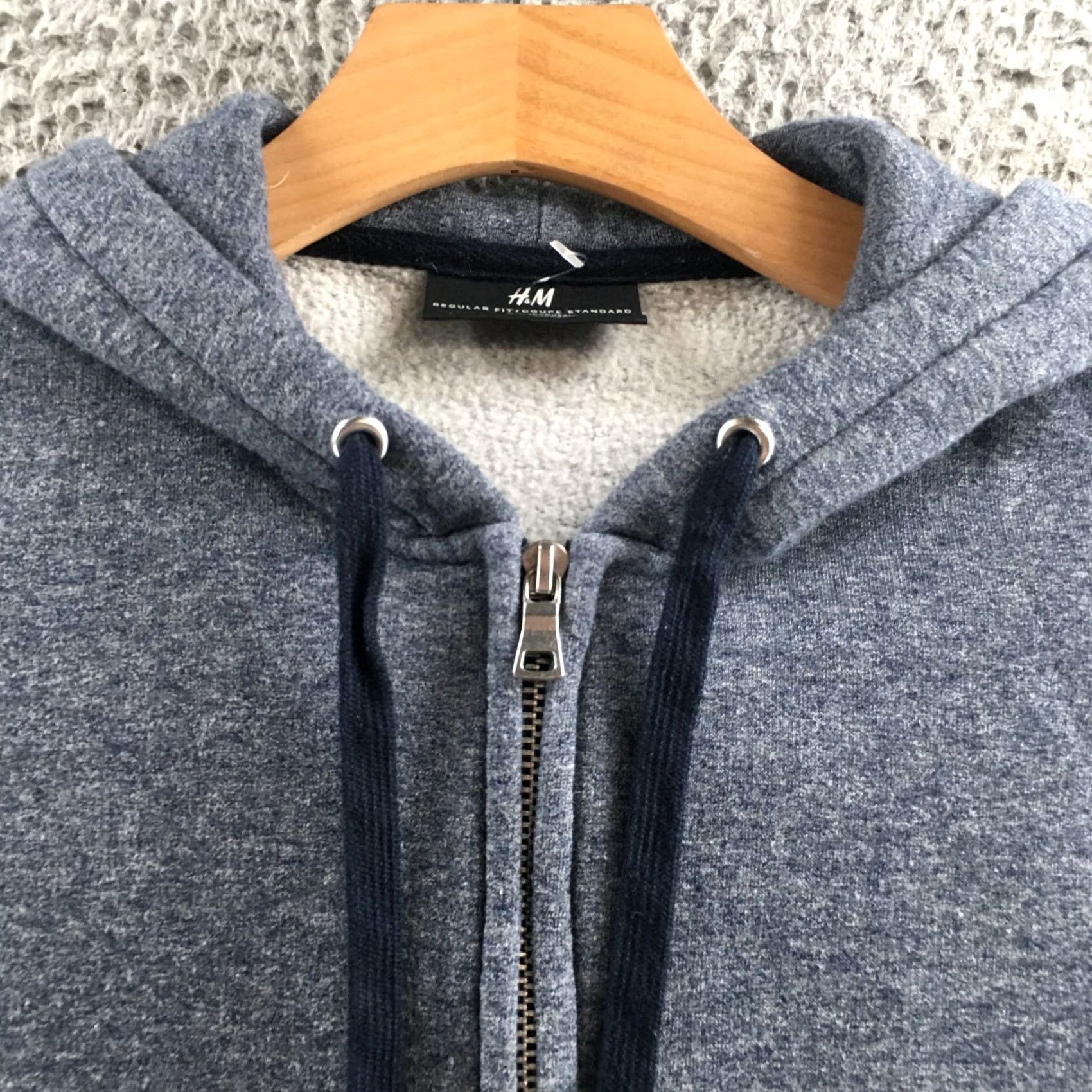 H&M H&M Regular Fit Hooded Jacket Mens L Gray Long Sleeve Full Zip Pockets Casual Size US L / EU 52-54 / 3 - 3 Thumbnail