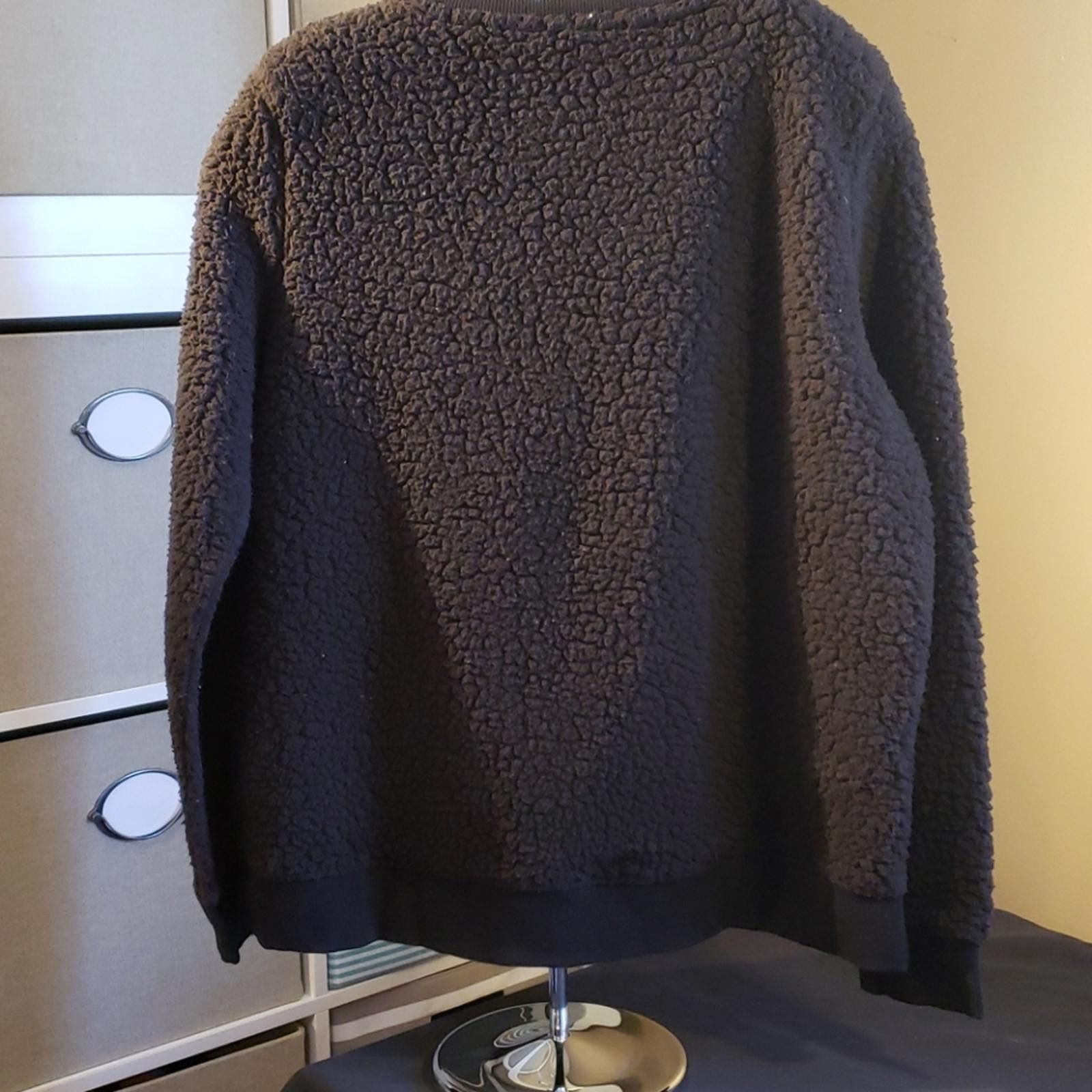 Calvin Klein Calvin Klein black sherpa sweatshirt size S Size S / US 4 / IT 40 - 4 Thumbnail