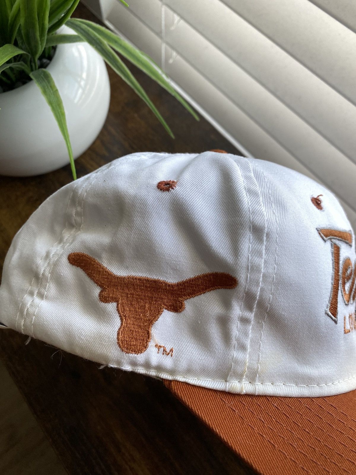 Vintage Vintage 90s Texas Longhorns Double Line Script Snapback Hat Size ONE SIZE - 4 Thumbnail