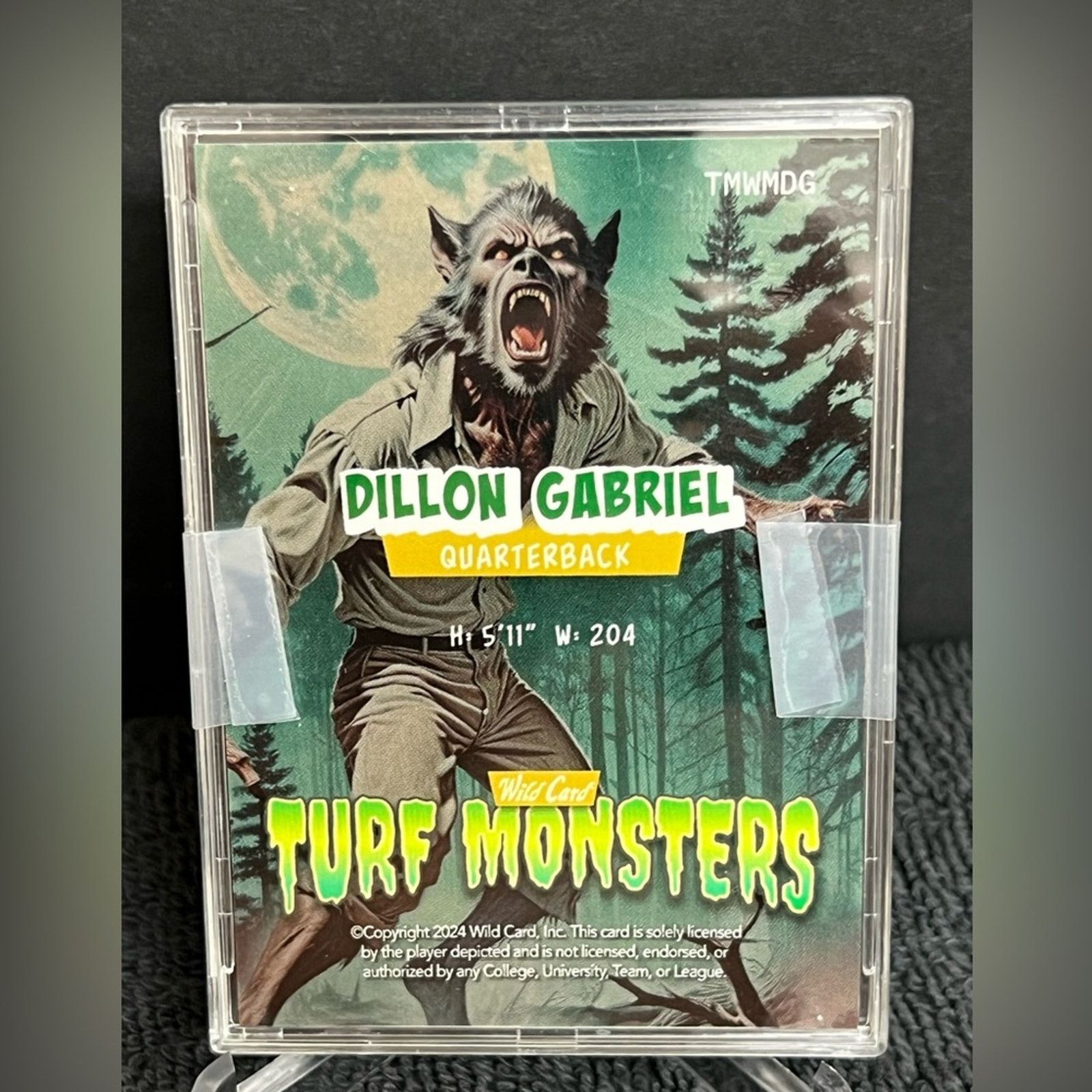 Other 2024 WC Haunted Hits Turf Monsters Dillon Gabriel 1/1 Rookie Size ONE SIZE - 3 Thumbnail