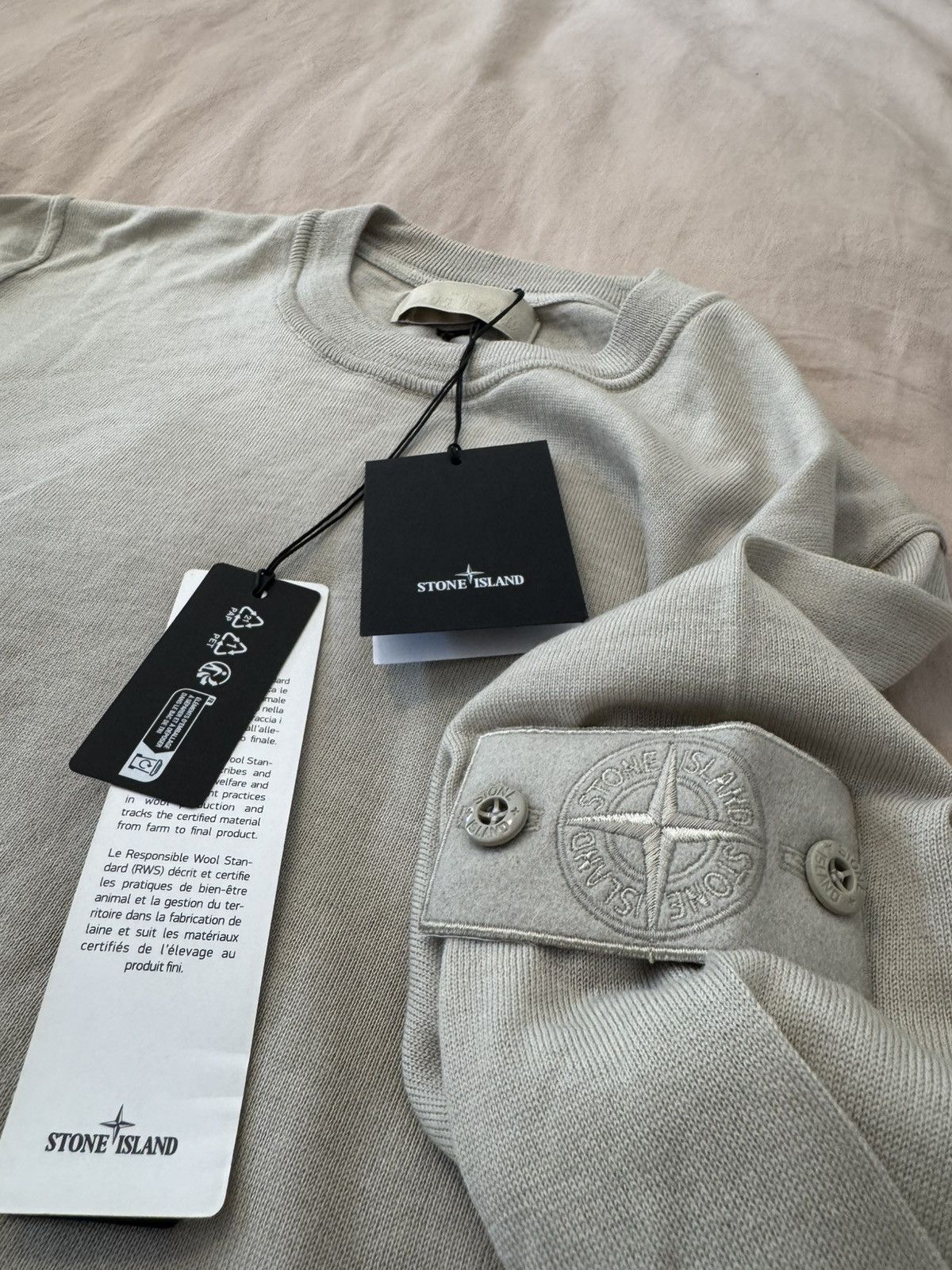 Stone Island Stone Island Compass ghost badge sweater Size US L / EU 52-54 / 3 - 6 Thumbnail