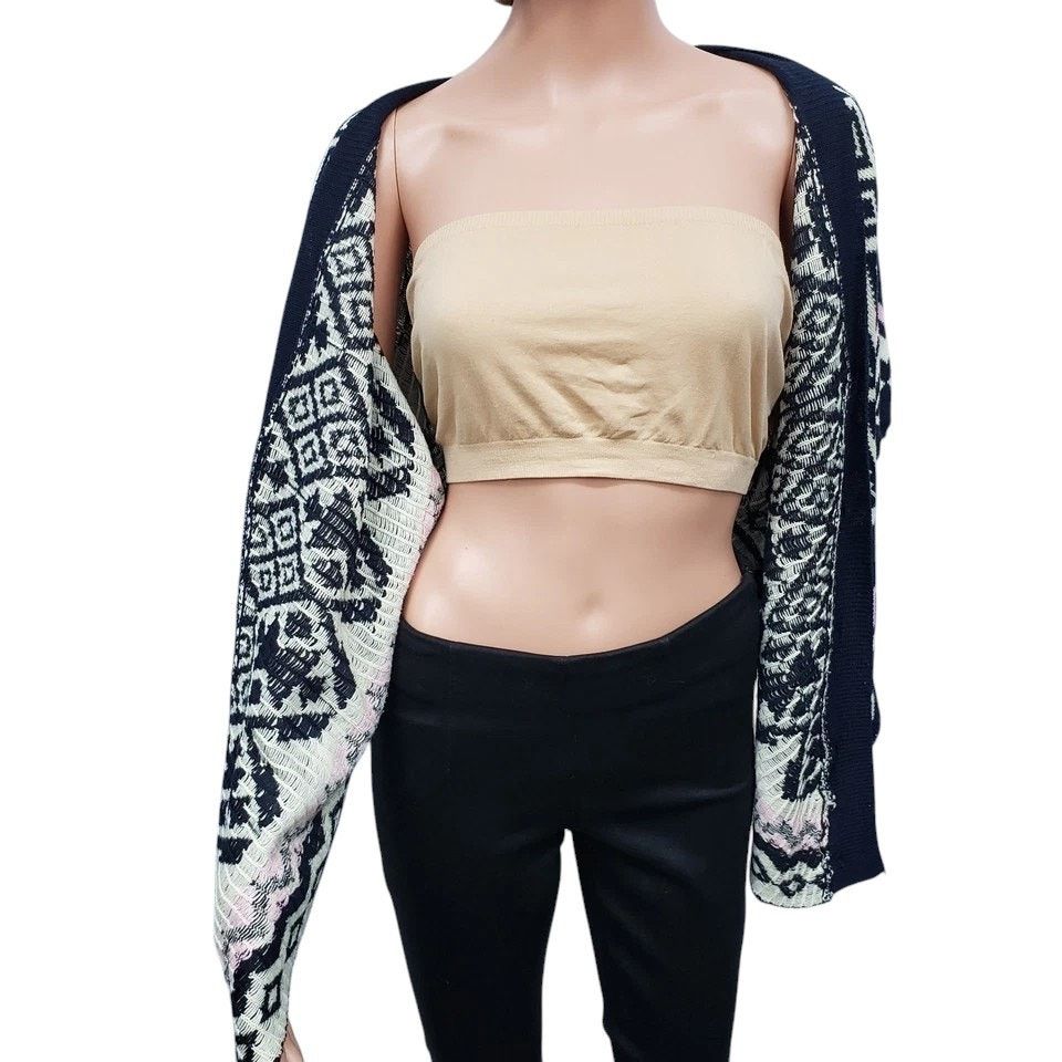 Other POL Poncho Cardigan Sweater Buttoned Aztec Geometric Pattern Size S / US 4 / IT 40 - 9 Thumbnail