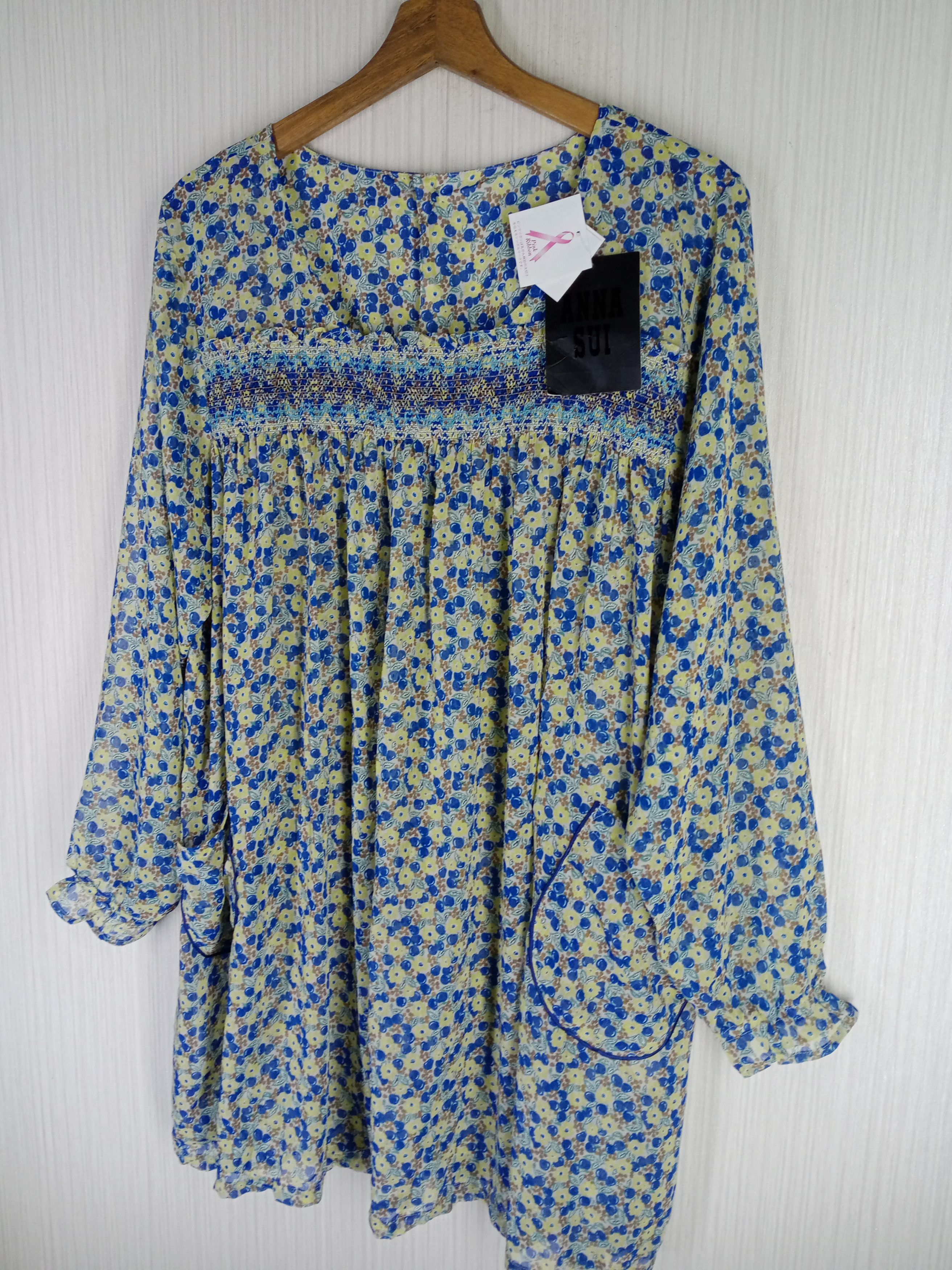 Anna Sui Rare Vintage ANNA SUI Long Sleeve Dress Size M / US 6-8 / IT 42-44 - 2 Thumbnail