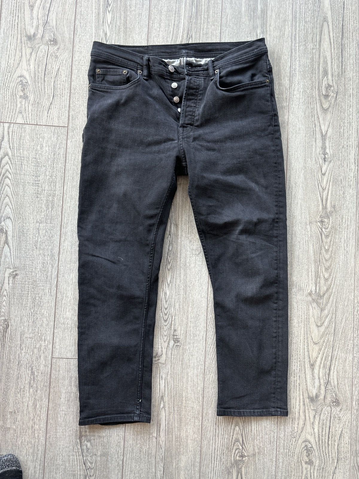 Acne Studios Acne Studios Rivers Used Black Size US 31 - 1 Thumbnail