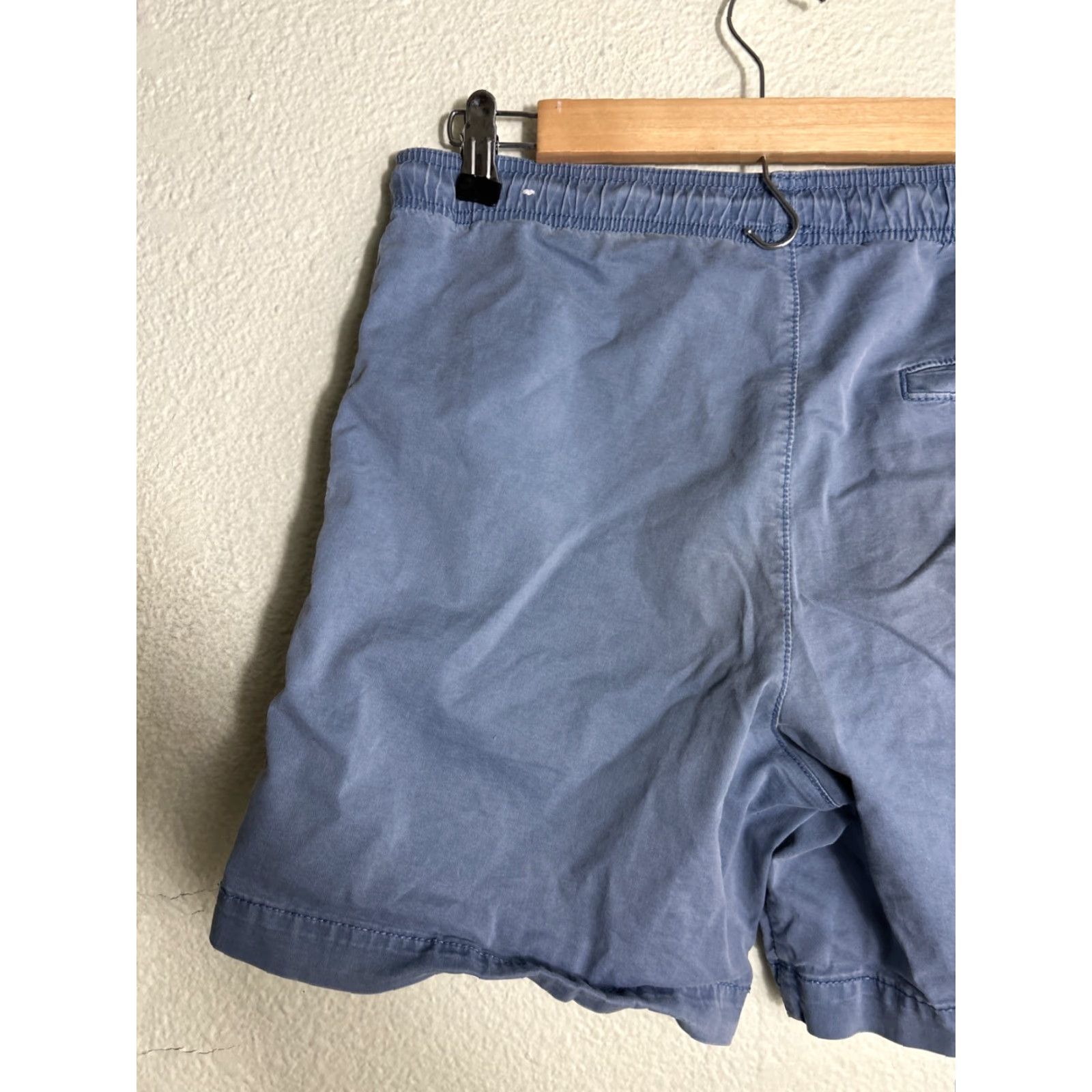 American Eagle Outfitters American Eagle Mens Small Blue Drawstring Shorts Cotton Lyocell 30x6 Size US 29 - 7 Thumbnail