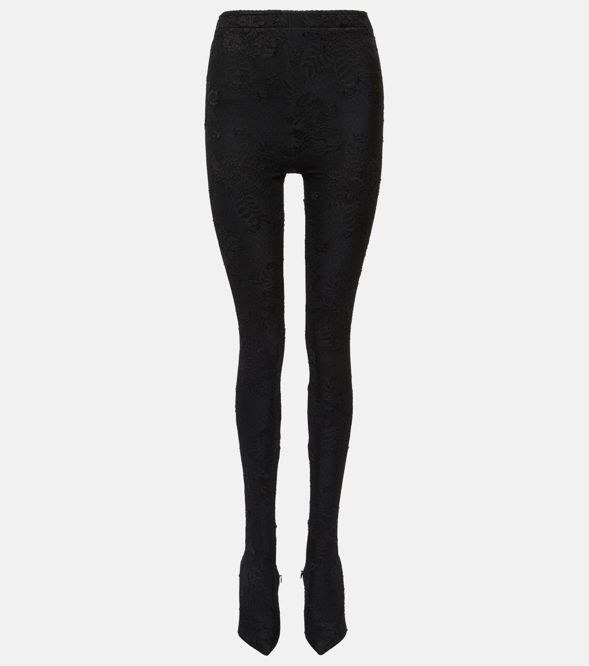 Balenciaga o1bcso1str0325 Lace Pantaleggings in Black Size US 7 / IT 37 - 1 Thumbnail