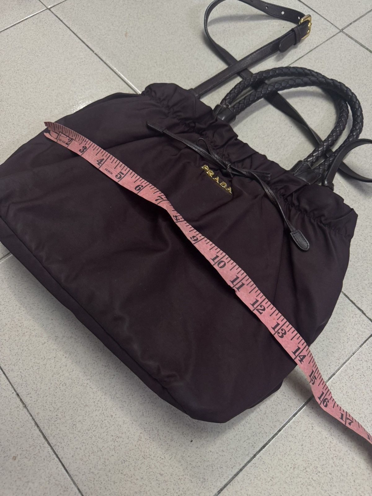 Prada PRADA TESSUTO BOW HANDBAG SHOULDER BAG Size ONE SIZE - 9 Thumbnail