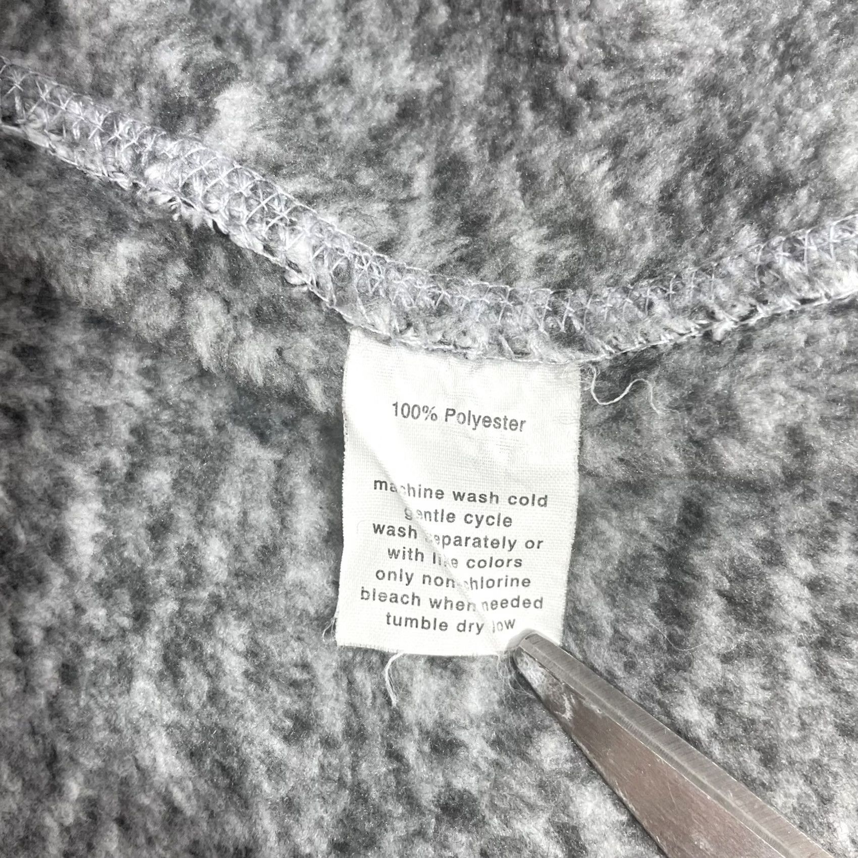 Vintage Exertek Women’s Small Vest Full Zip Heather Gray - Polyester Fleece Jacket Size S / US 4 / IT 40 - 7 Thumbnail