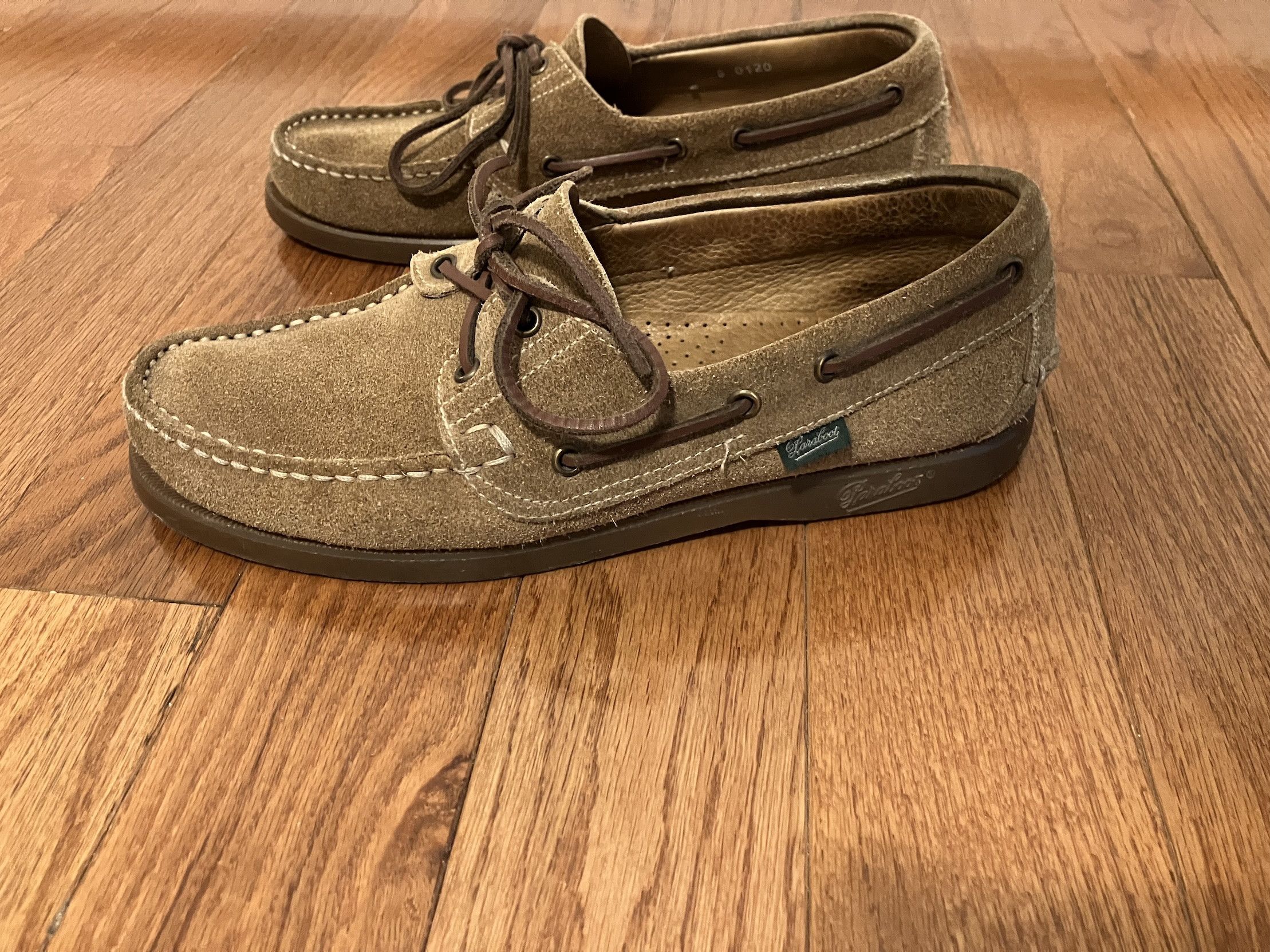 Paraboot Barth suede boat shoes - Brown