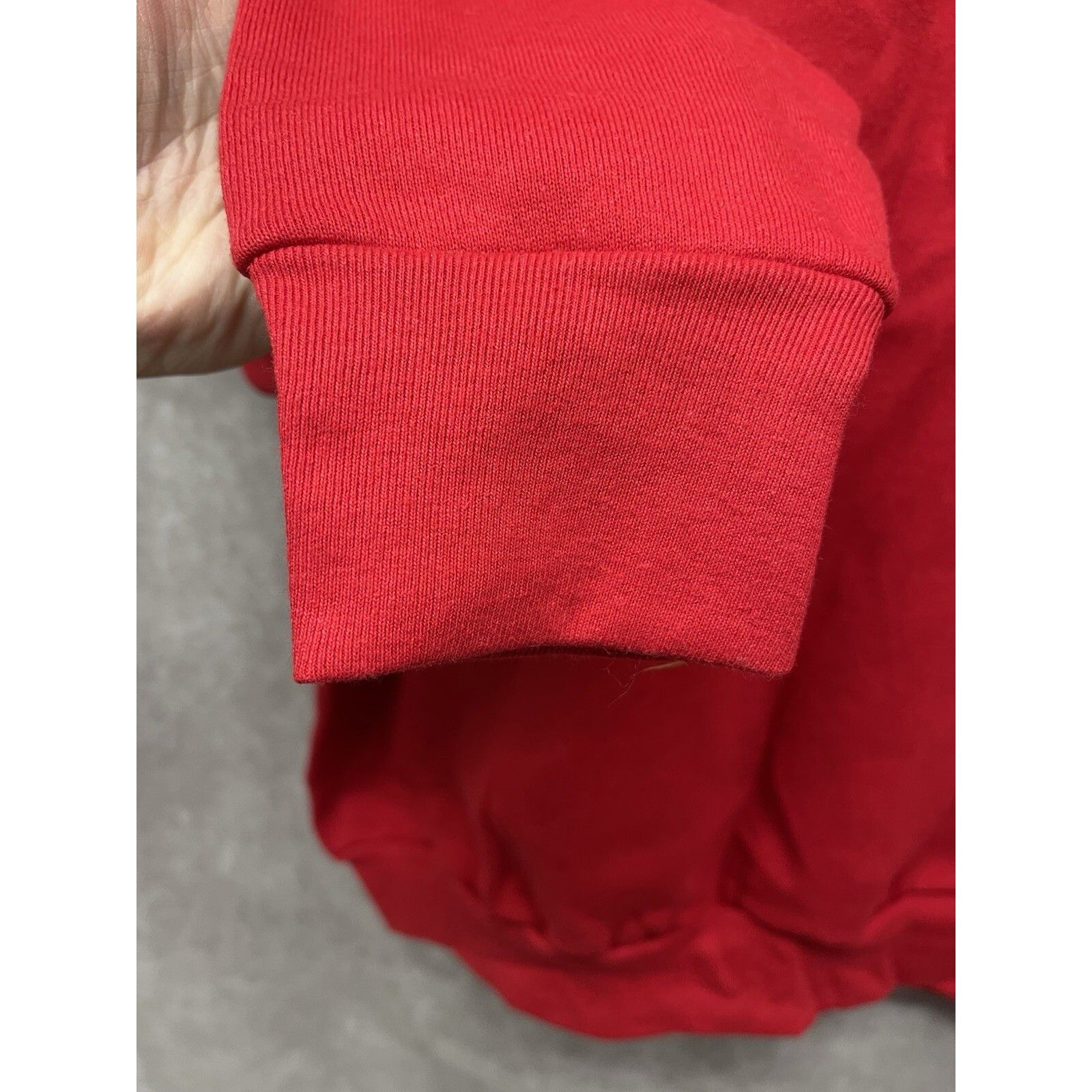 Fruit Of The Loom VTG 90s Fruit of the Loom Red Crewneck Blank Size XL Sweatsh Size US XL / EU 56 / 4 - 6 Thumbnail