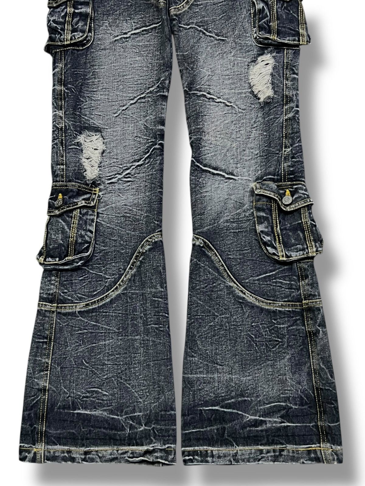 If Six Was Nine Flared Vintage Japanese Denim Zerosail Multi cargo pockets Size US 32 / EU 48 - 6 Thumbnail