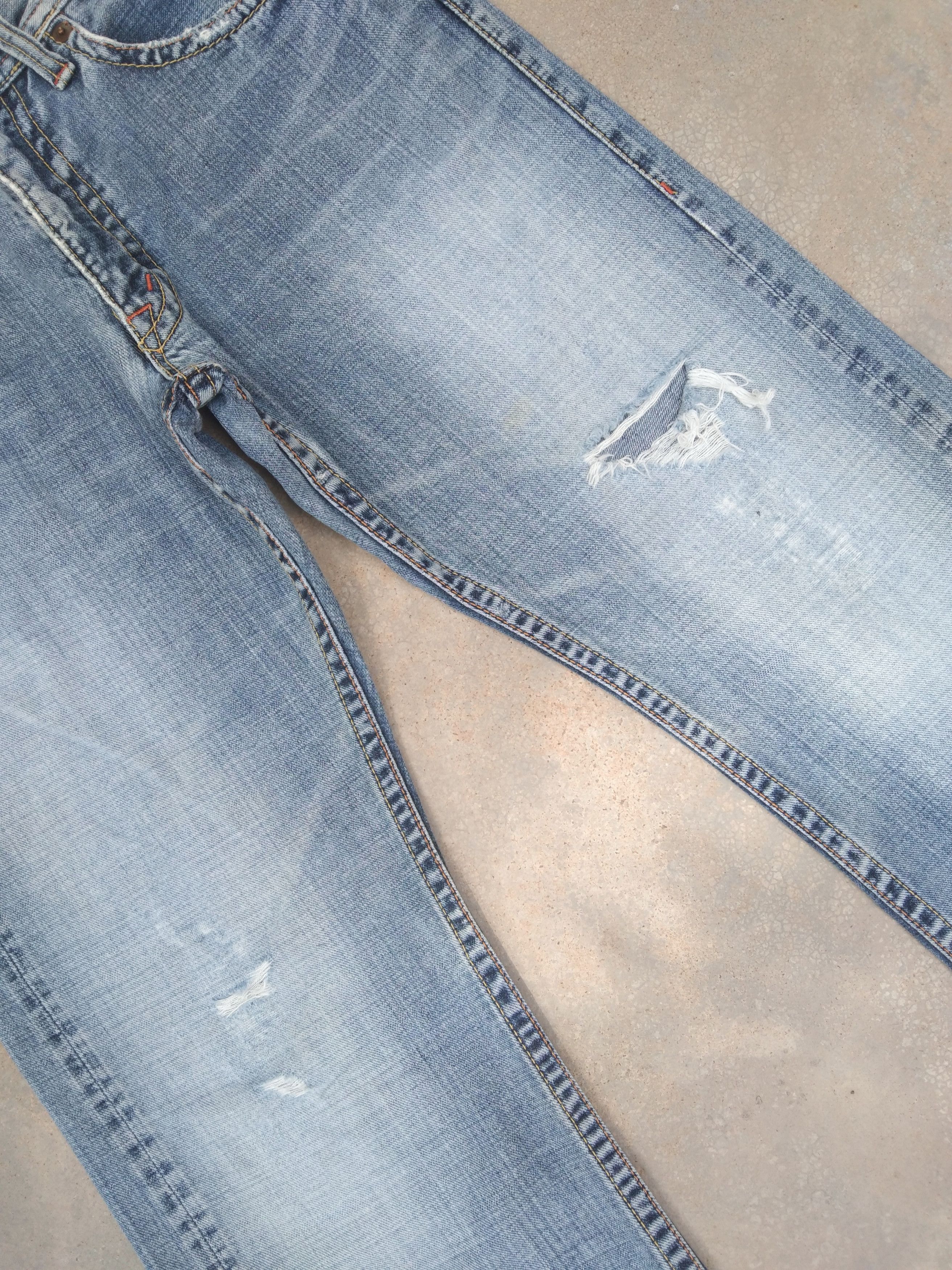 Japanese Brand Vintage GLHEART Straight Leg Distressed Jeans 32x28 Size US 32 / EU 48 - 5 Thumbnail