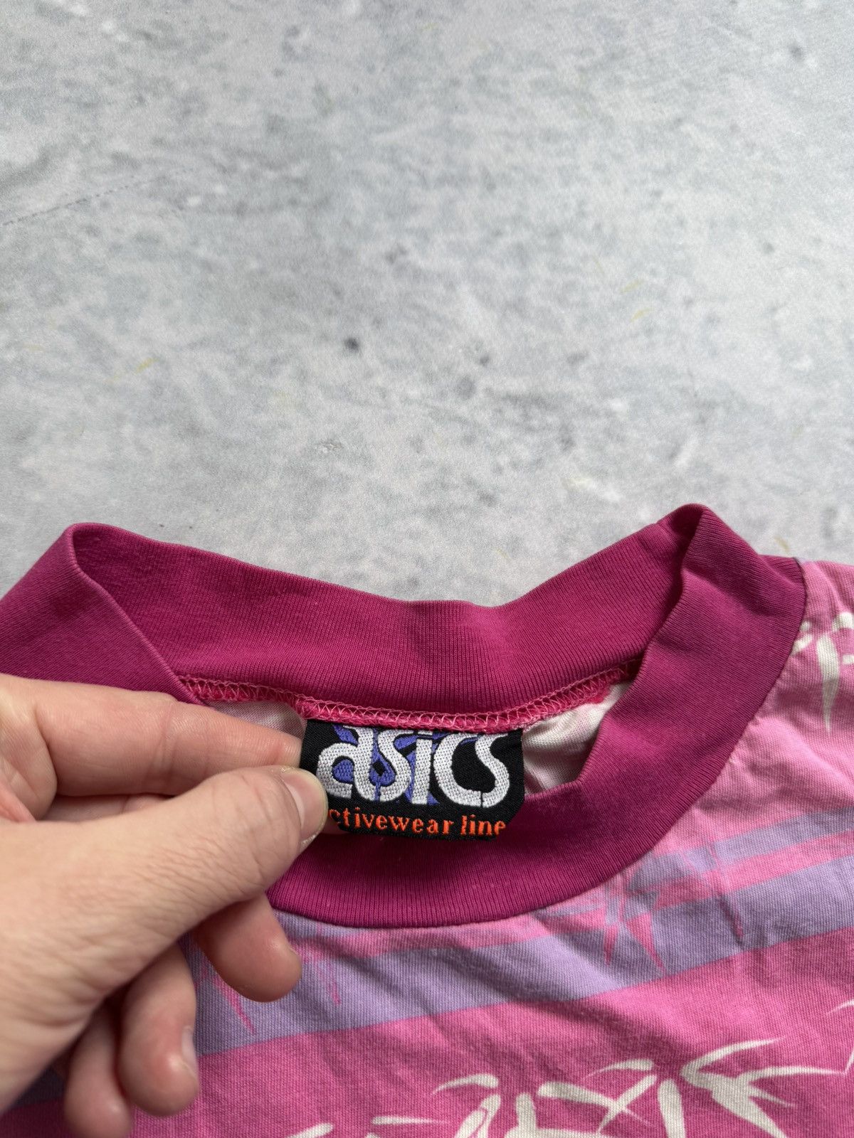 Asics × Vintage Asics pink rare tee surf stussy style Size US XL / EU 56 / 4 - 4 Thumbnail