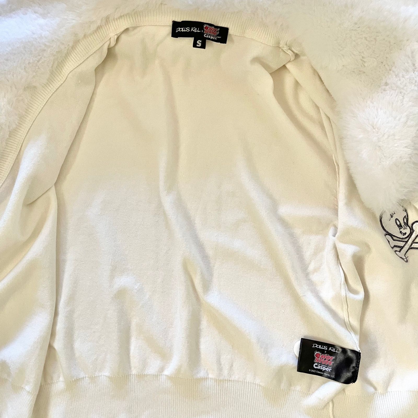 Dolls Kill Dolls Kill x Hot Stuff Casper Friendlier Than Most Cardigan Size S / US 4 / IT 40 - 3 Thumbnail