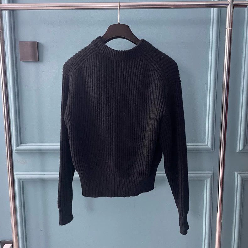 Louis Vuitton Louis Vuitton Black logo at hem sweater 2501-Nextarrow Size US M / EU 48-50 / 2 - 2 Thumbnail