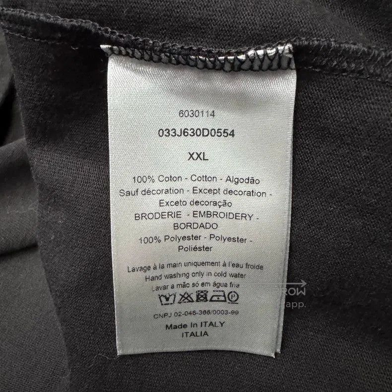 Dior Dior Bee High Neck Short Sleeve Tee. Size US XXL / EU 58 / 5 - 4 Thumbnail
