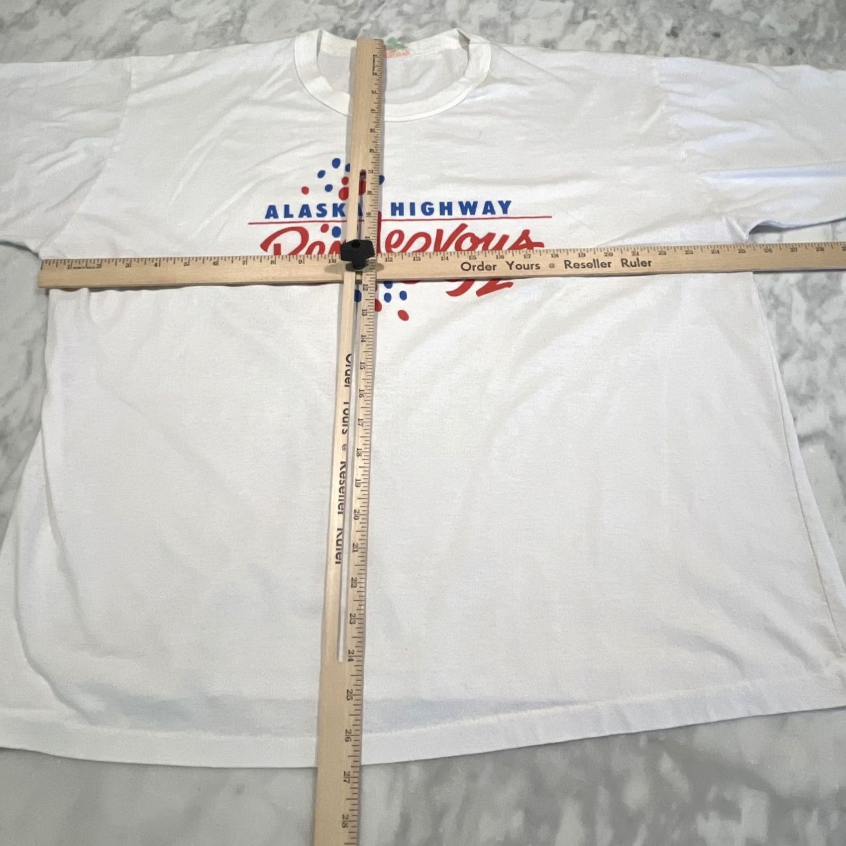 Vintage Vintage 1992 Shirt 2XL Alaska Highway Rendezvous Single Stitch Sunwear Damage Size US XXL / EU 58 / 5 - 6 Thumbnail