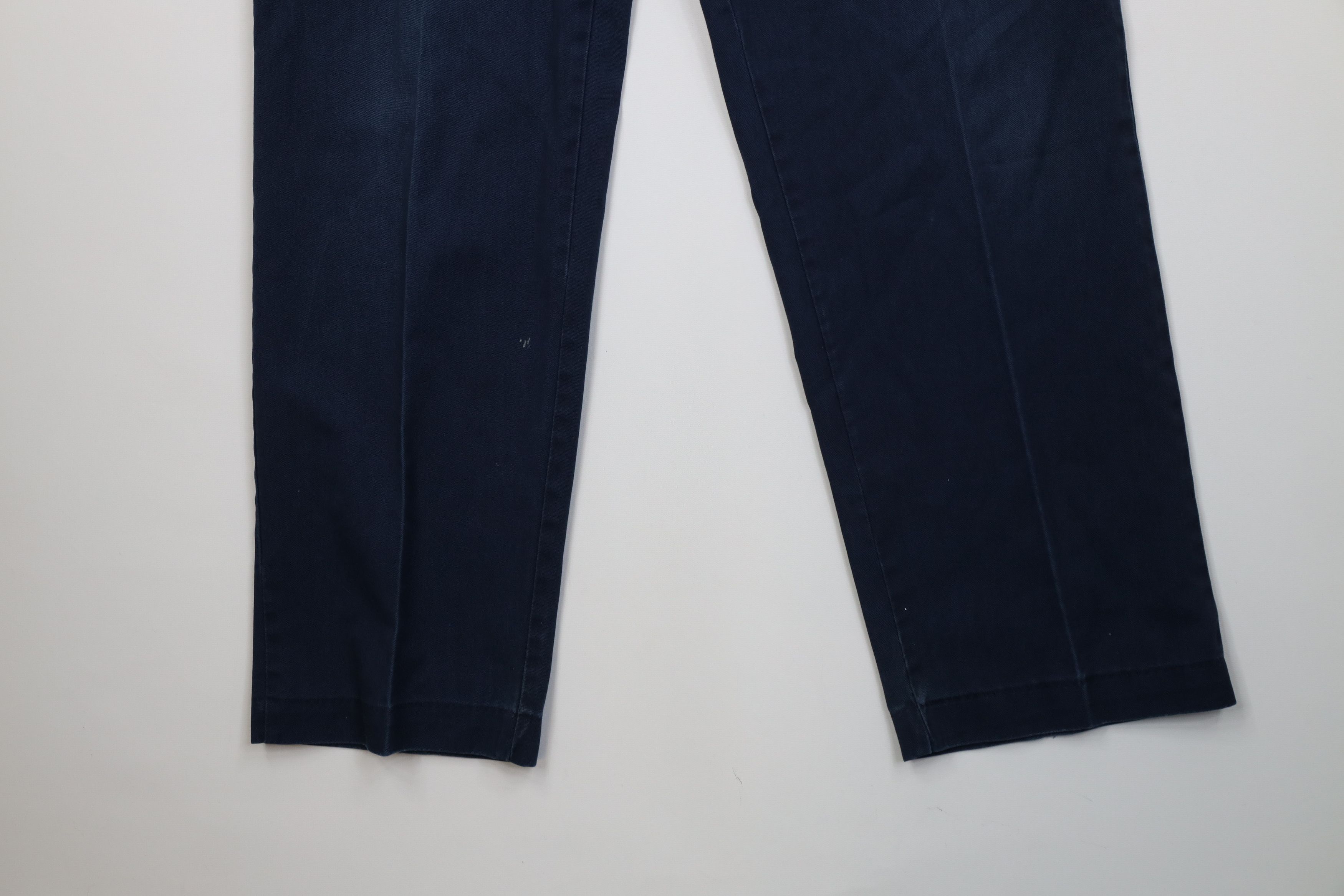 Vintage Vintage 90s Streetwear Wide Leg Pants Workwear Blue USA Size US 36 / EU 52 - 4 Thumbnail