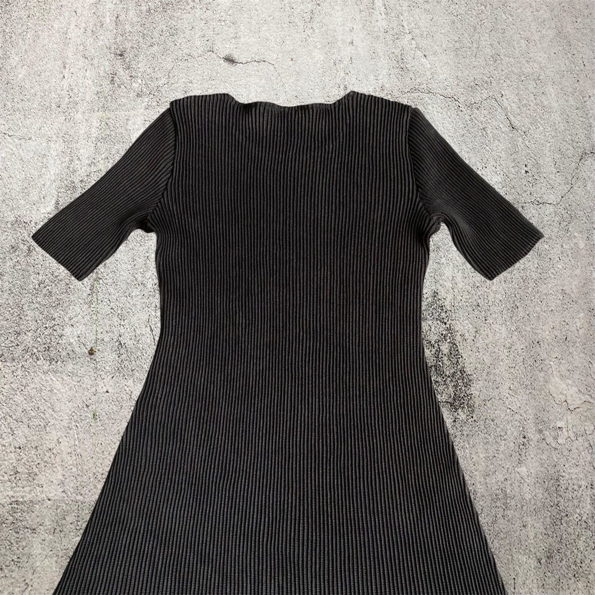 Japanese Brand 2000s Issey Miyake Specchio Pleats Architectural Midi Dress Size M / US 6-8 / IT 42-44 - 13 Thumbnail