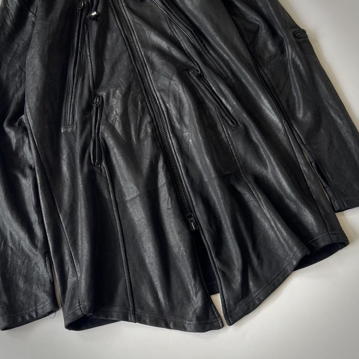 CIVARIZE Civarize Waxed Hooded Long Jacket 2000s Size US L / EU 52-54 / 3 - 3 Thumbnail