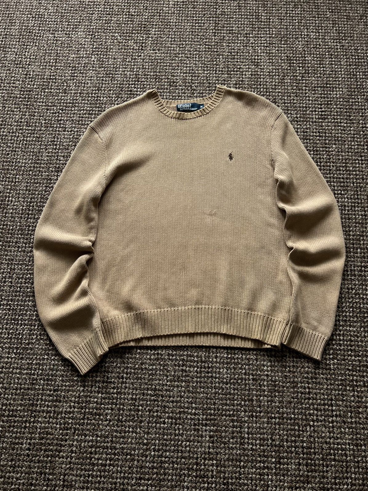 Polo Ralph Lauren 🤎 Vintage Polo Ralph Lauren Brown Hype Sweater Knitted 90s Size US M / EU 48-50 / 2 - 3 Thumbnail