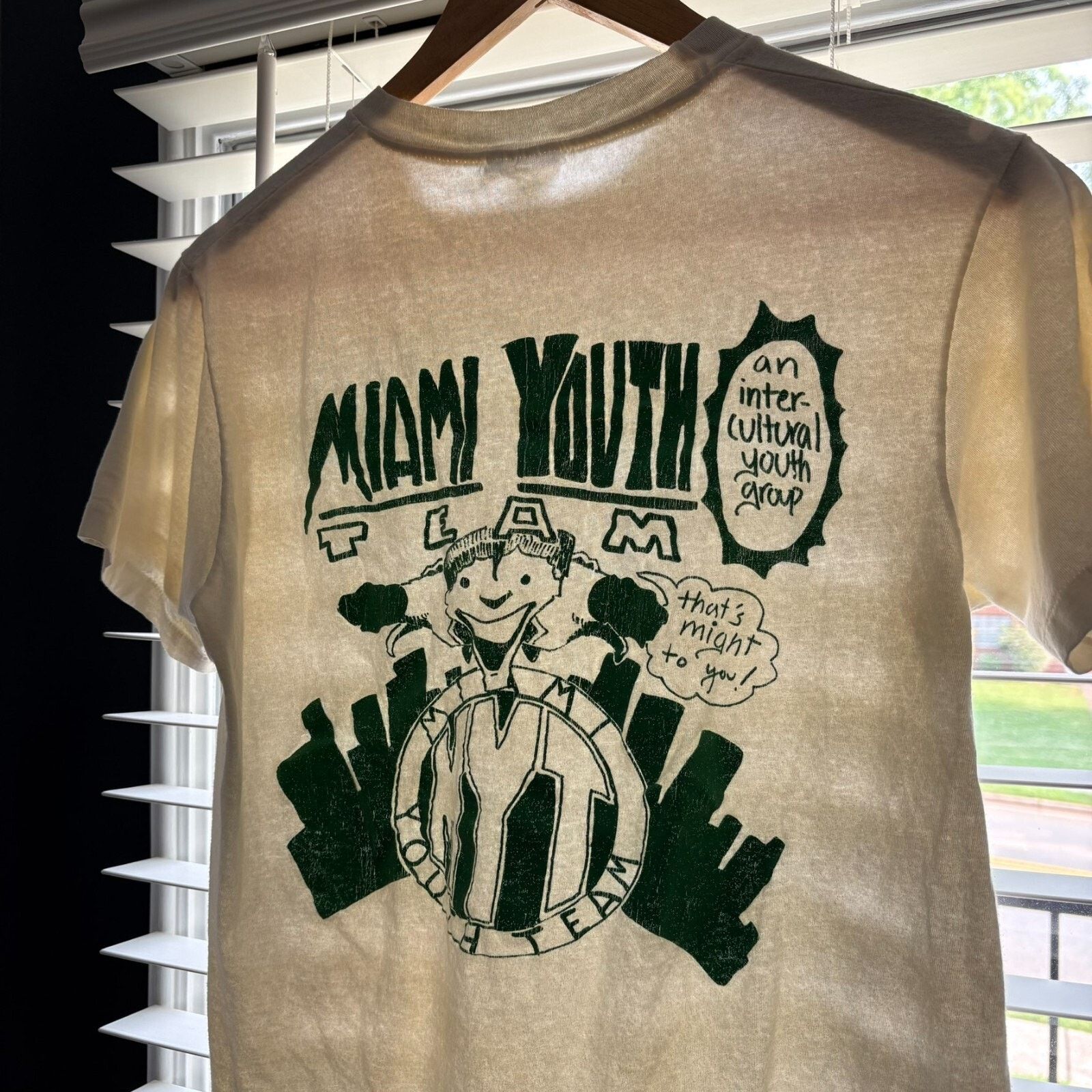 Vintage Vintage Paper Thin BURNOUT T-Shirt Size S Miami Cream Size US S / EU 44-46 / 1 - 7 Thumbnail