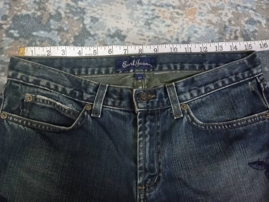 Tornado Mart Flare Jeans Made In USA Embroidered Earl Jean Bootcut Jeans Size US 27 - 8 Thumbnail