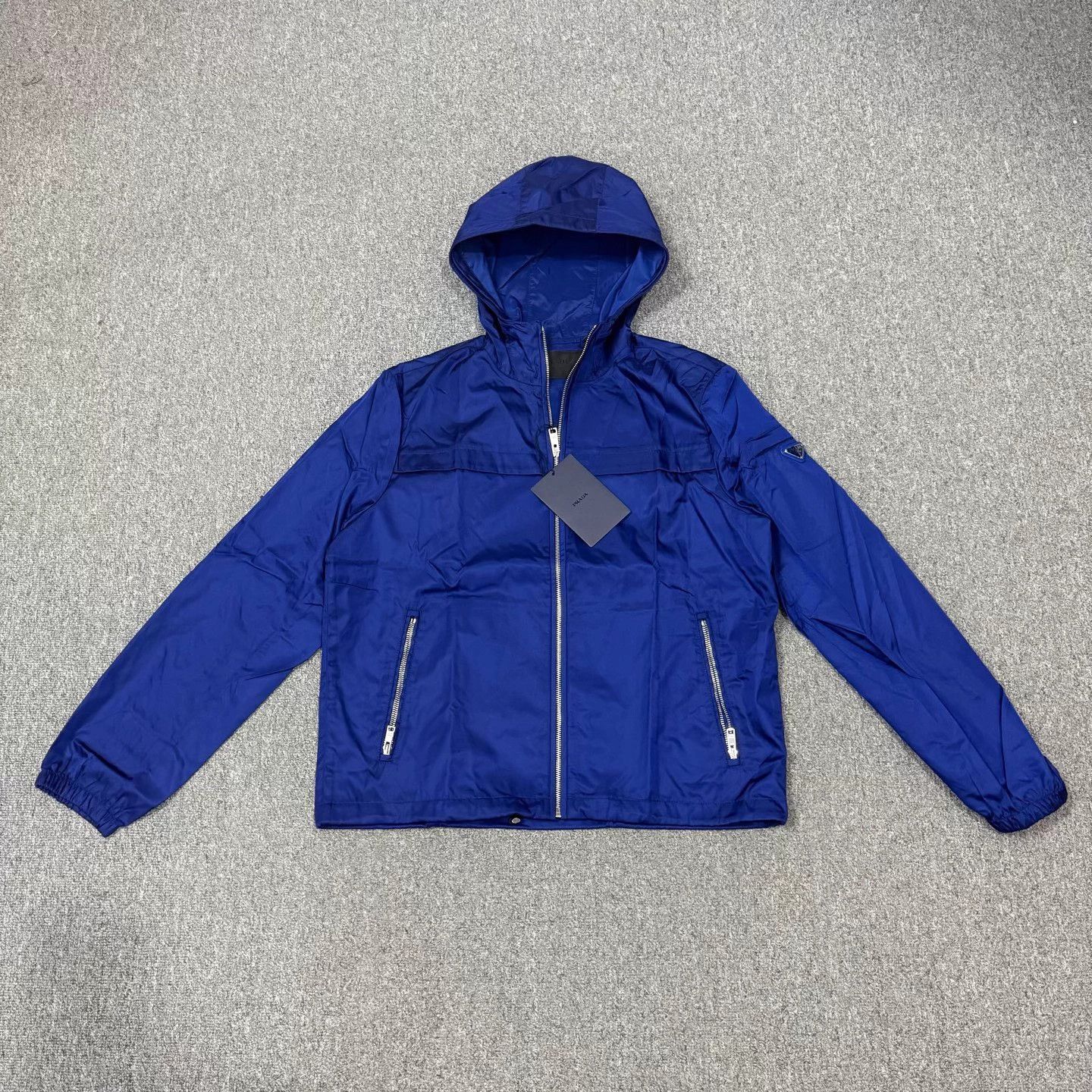 Prada Prada Blue Triangle Logo Recycled Nylon Unworn 52 Jacket Size US L / EU 52-54 / 3 - 1 Thumbnail