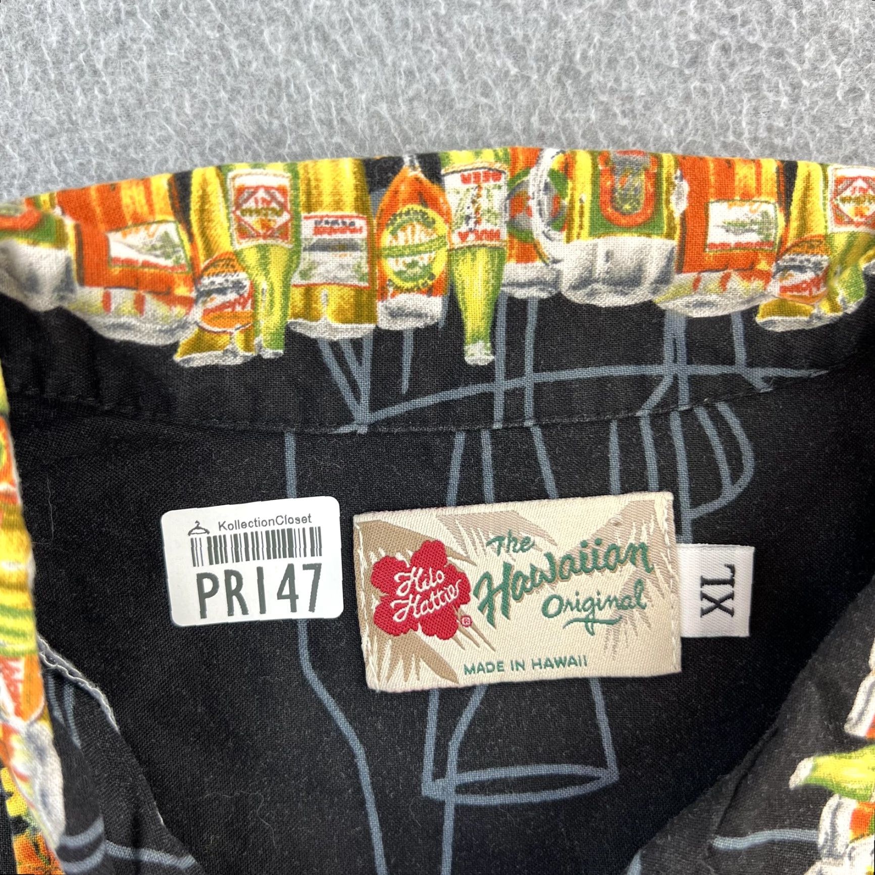 Hilo Hattie VINTAGE Hilo Hattie Shirt Mens XL Black Hawaiian Beer Bottles Novelty Aloha Party Print Shirt Size US XL / EU 56 / 4 - 5 Thumbnail