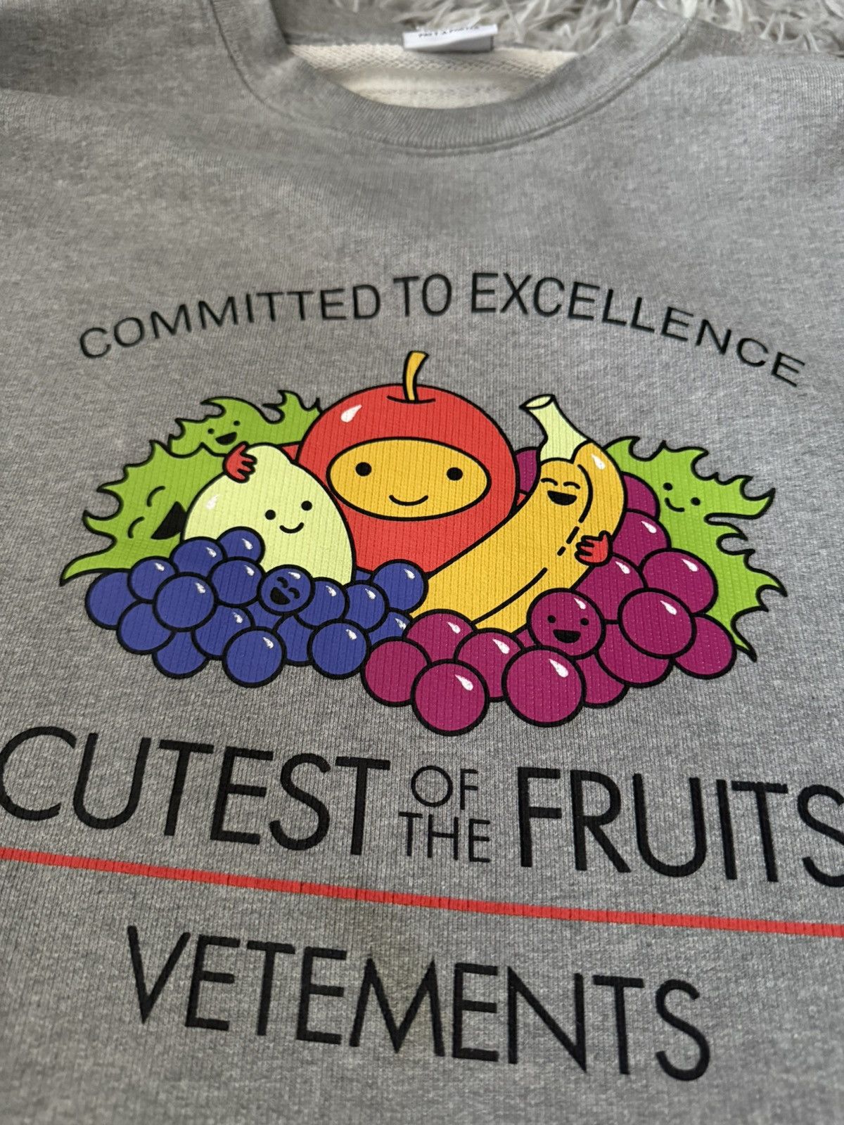 Vetements 🥦🫐🥑 vegan sweatshirt Size US XL / EU 56 / 4 - 2 Thumbnail
